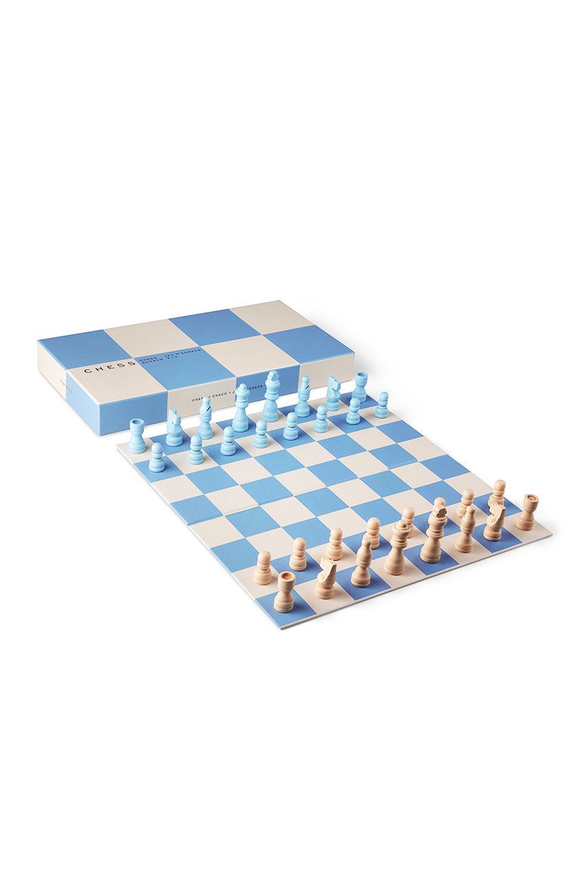 Printworks Desková hra - šachy - modrá -  20% Dřevo