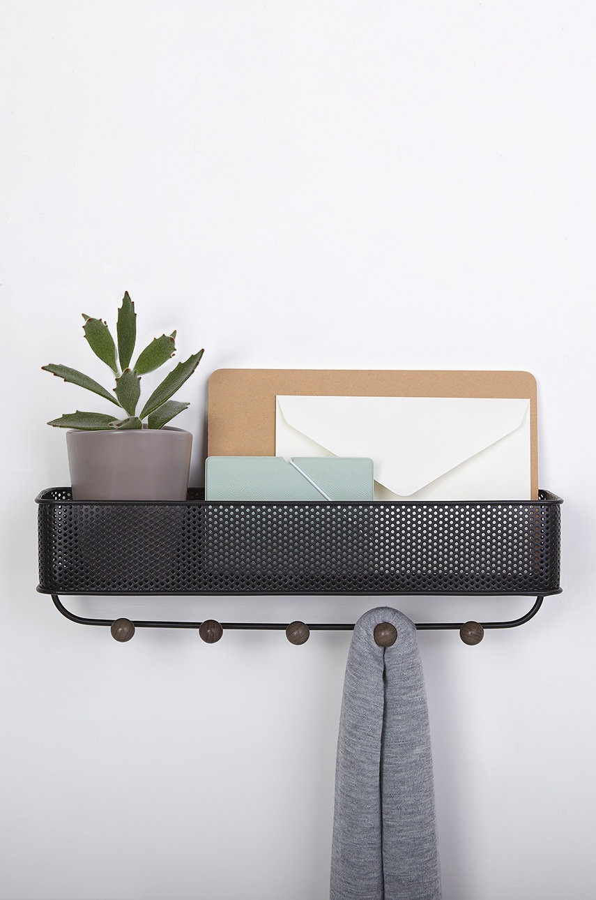 Umbra κρεμάστρα τοίχου με ράφι φωτογραφία