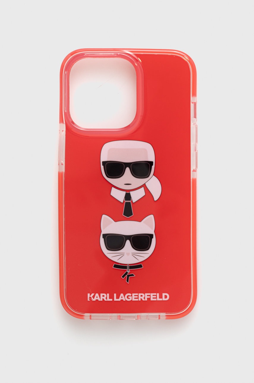 

Кейс за телефон Karl Lagerfeld за iPhone 13 Pro / 13 6,1" в червено, Червен