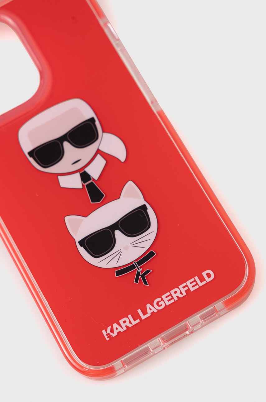 

Чехол на телефон Karl Lagerfeld цвет красный