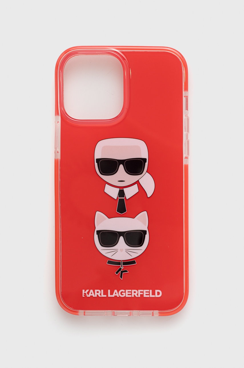 

Кейс за телефон Karl Lagerfeld за iPhone 13 Pro Max в червено, Червен