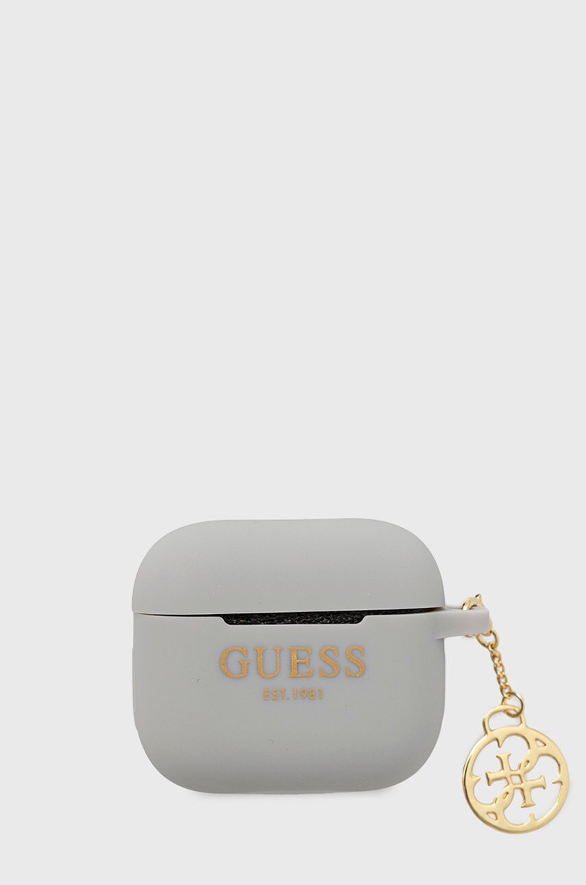 

Чехол на airpods Guess Airpods 3 Cover цвет серый