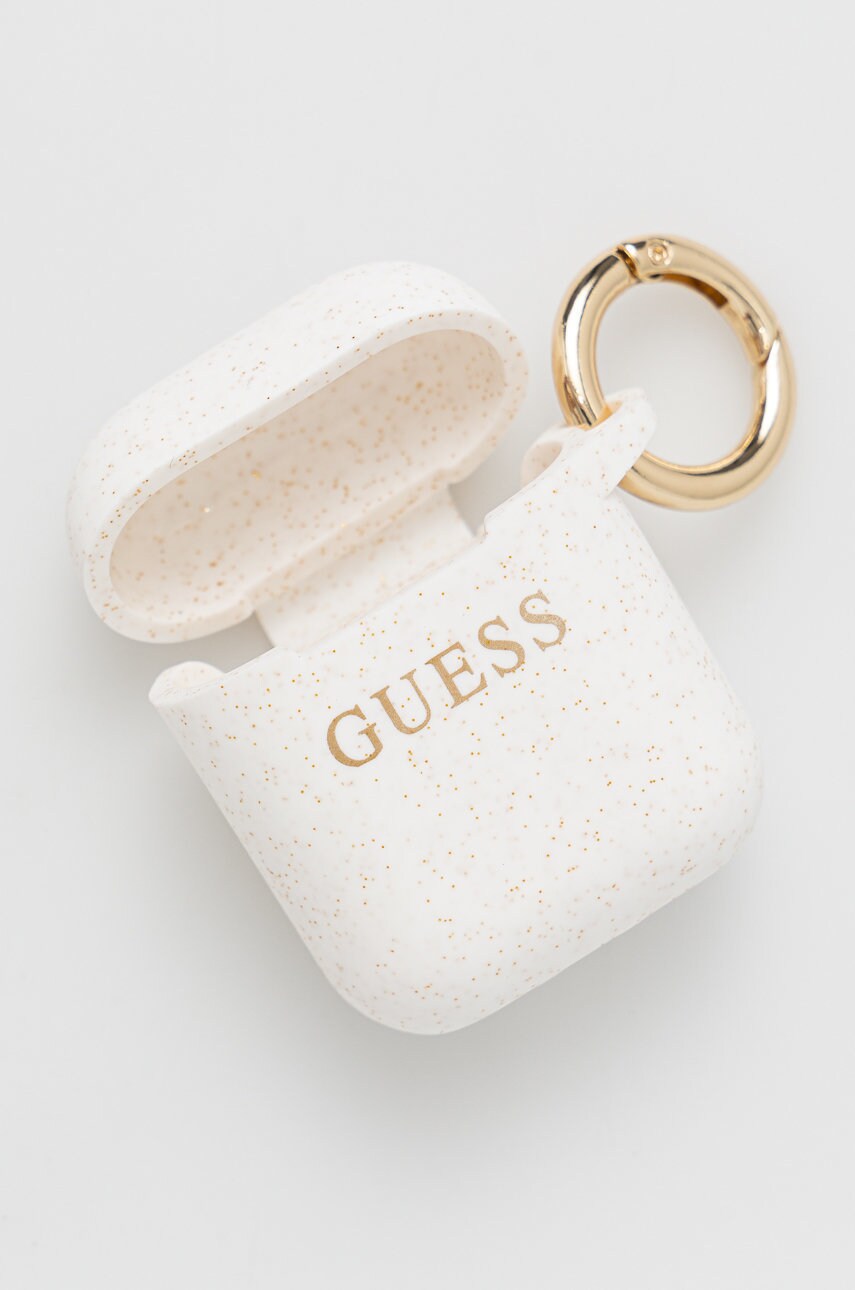 

Чехол на airpods Guess Airpods Cover цвет бежевый