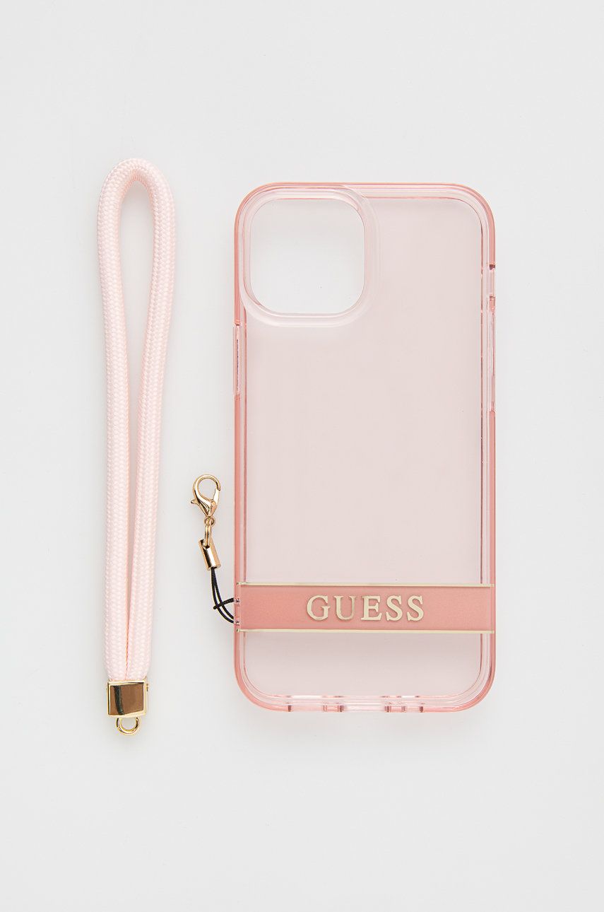Puzdro na mobil Guess Iphone 13 Mini 5,4'' ružová farba