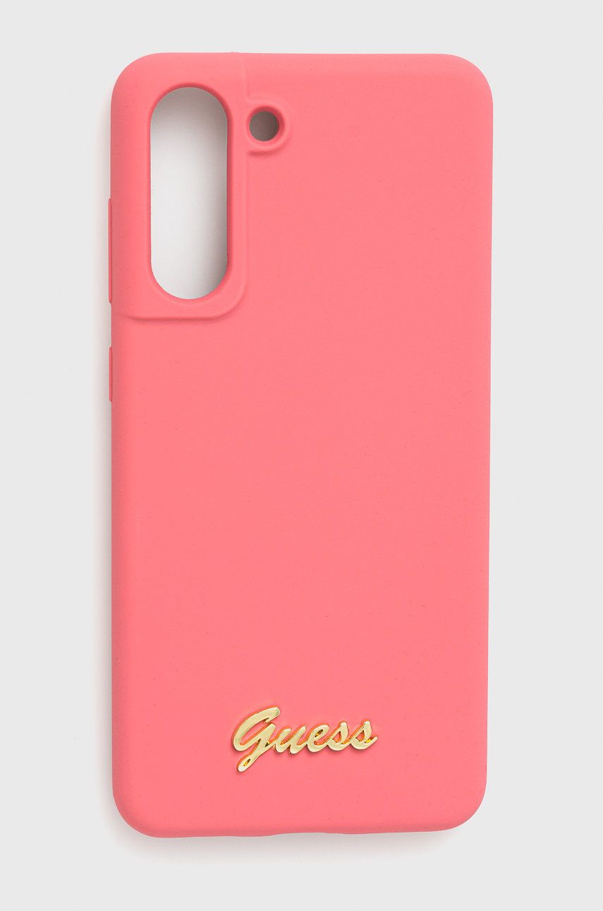 Puzdro na mobil Guess S21 Ge G990 ružová farba