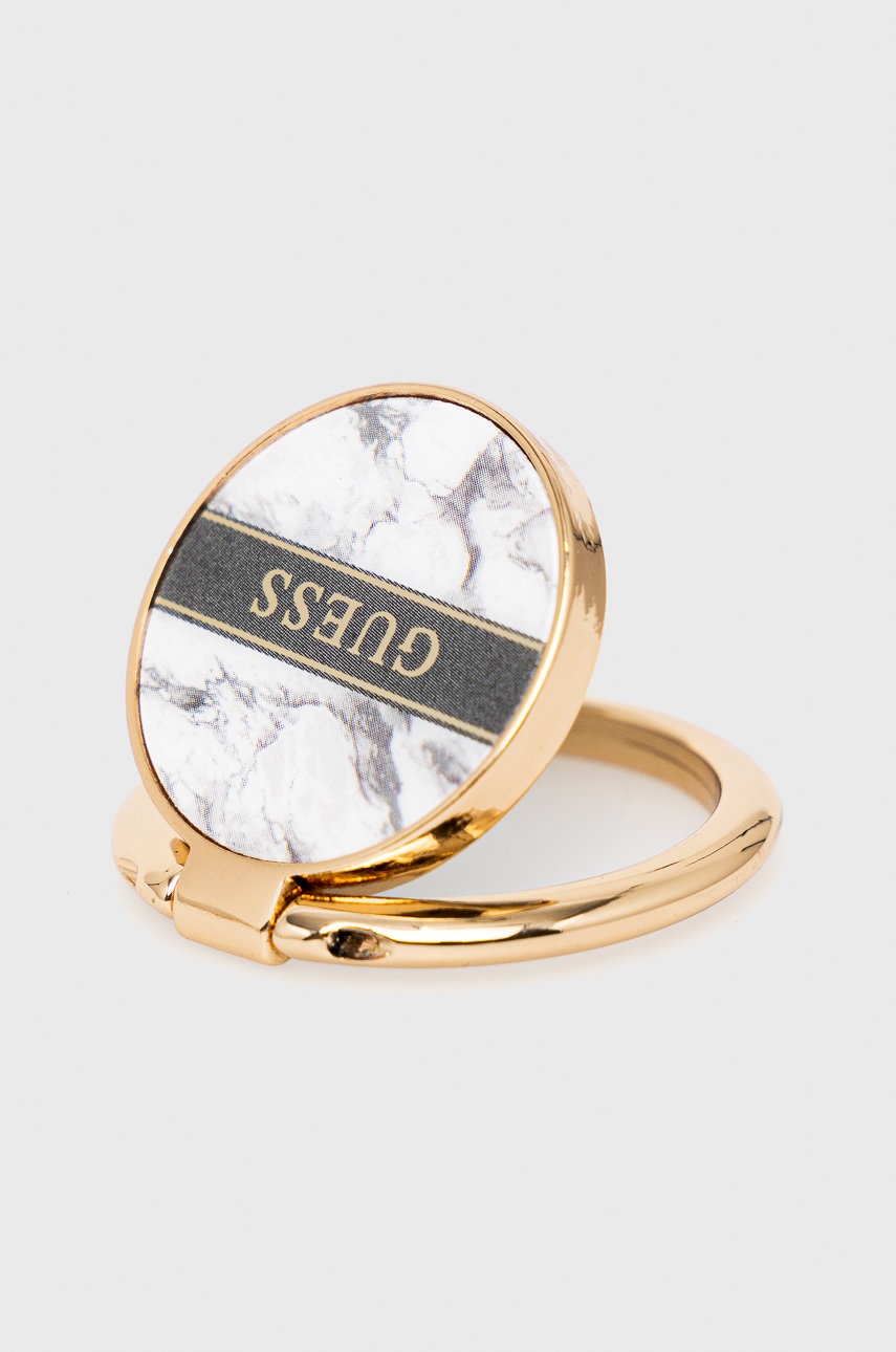 Αυτοκόλλητη υποδοχή για το τηλέφωνο Guess Uchwyt Ring Stand χρώμα: άσπρο φωτογραφία