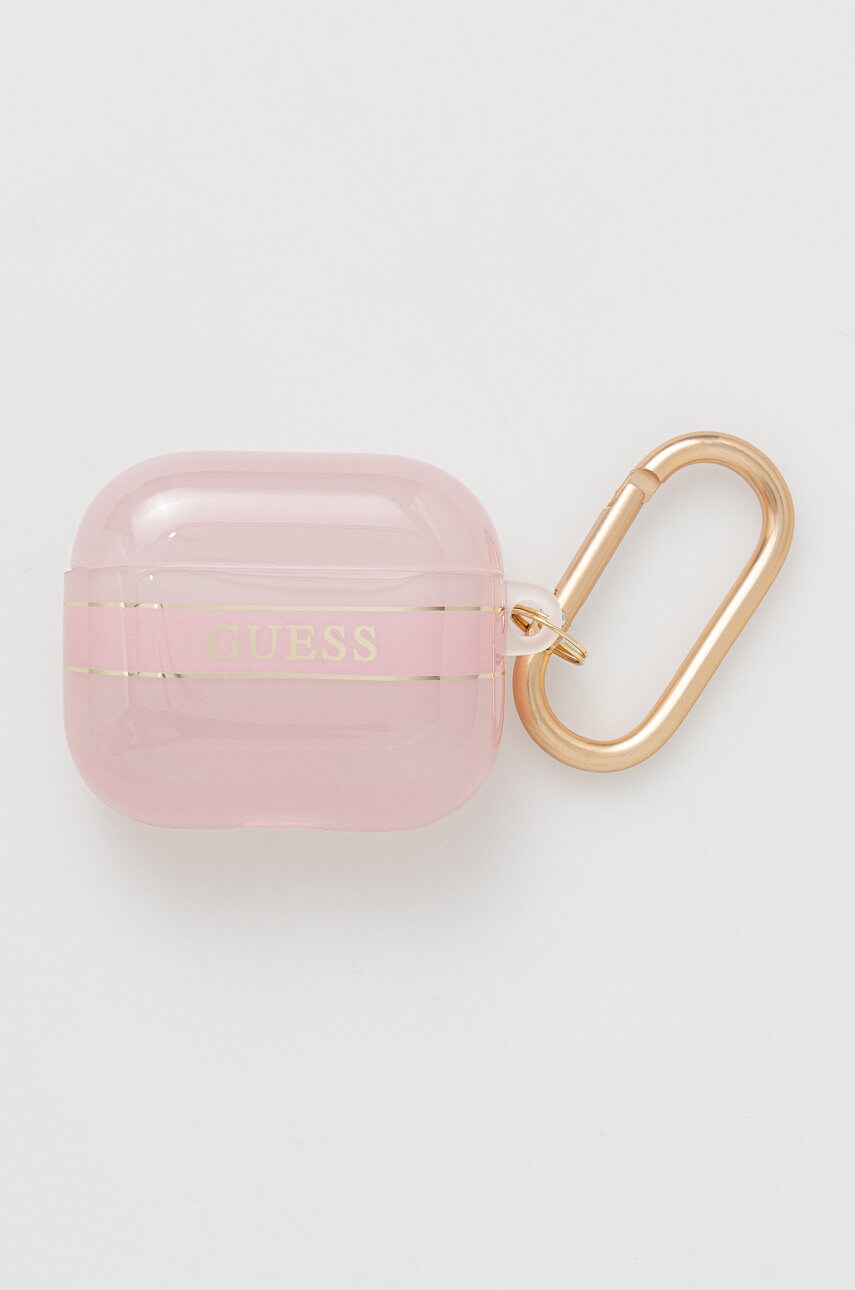 

Калъф за airpods Guess Airpods 3 Cover в розово, Розов