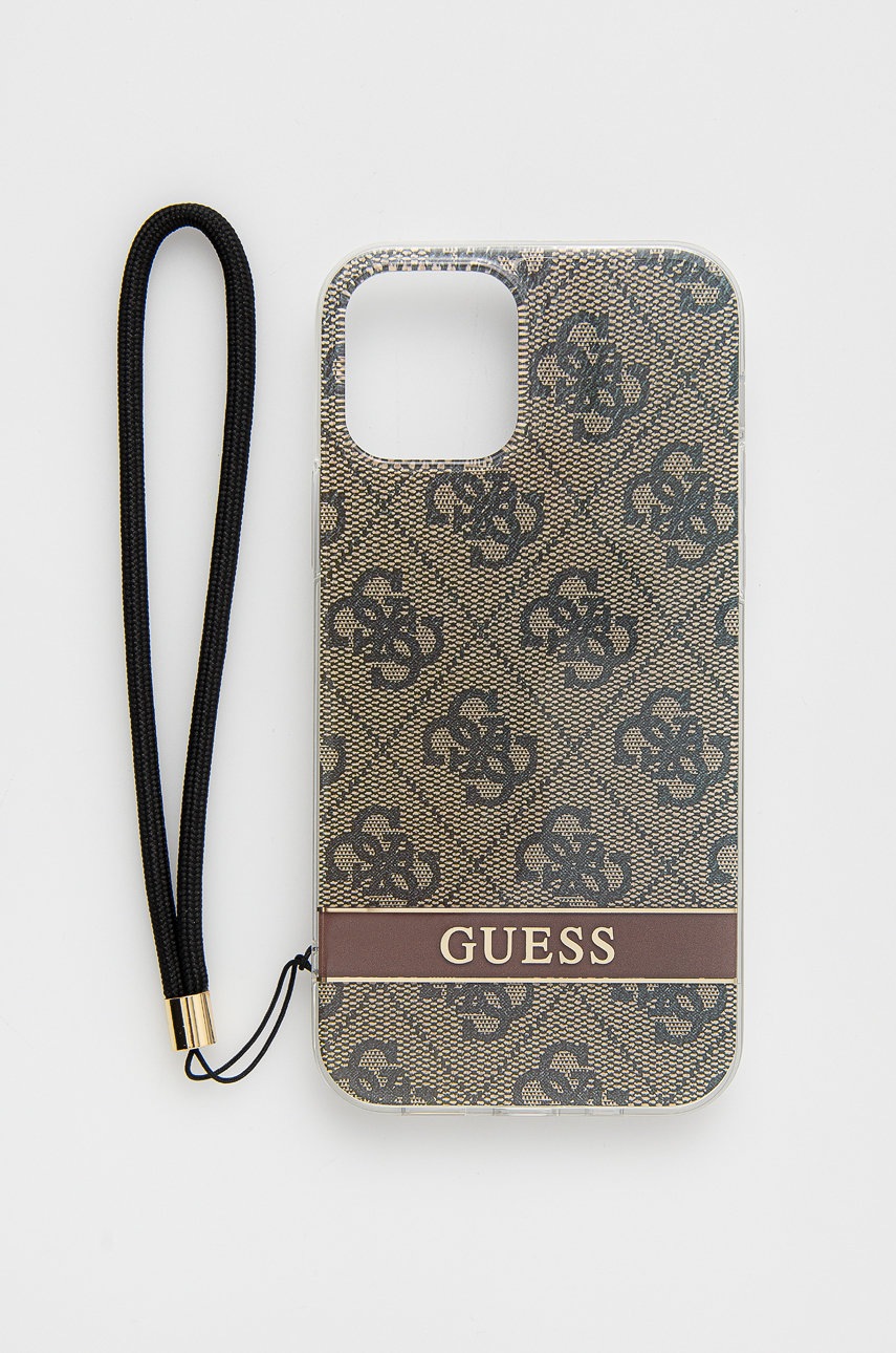 

Чохол на телефон Guess Iphone 12/12 Pro колір коричневий