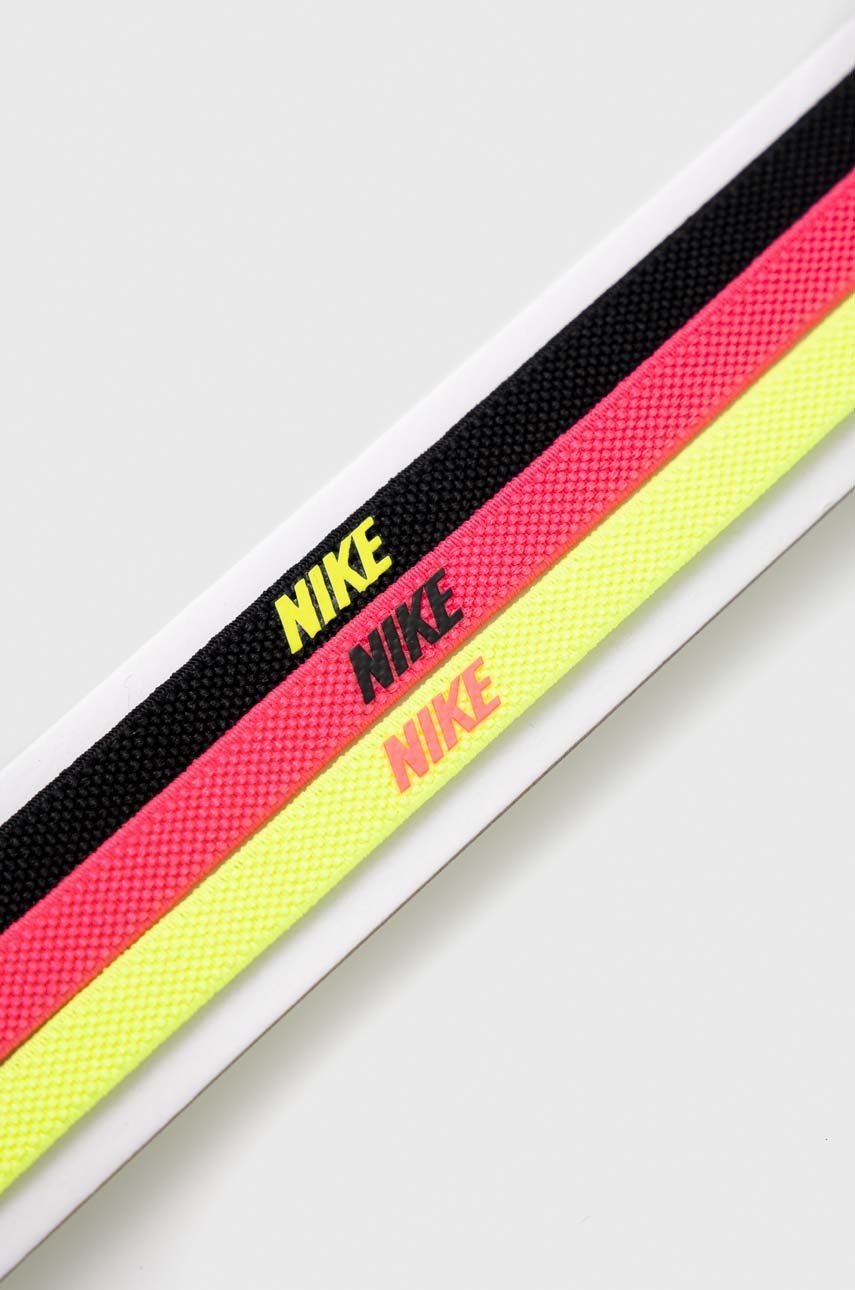 

Пов'язки на голову Nike 3-pack колір рожевий