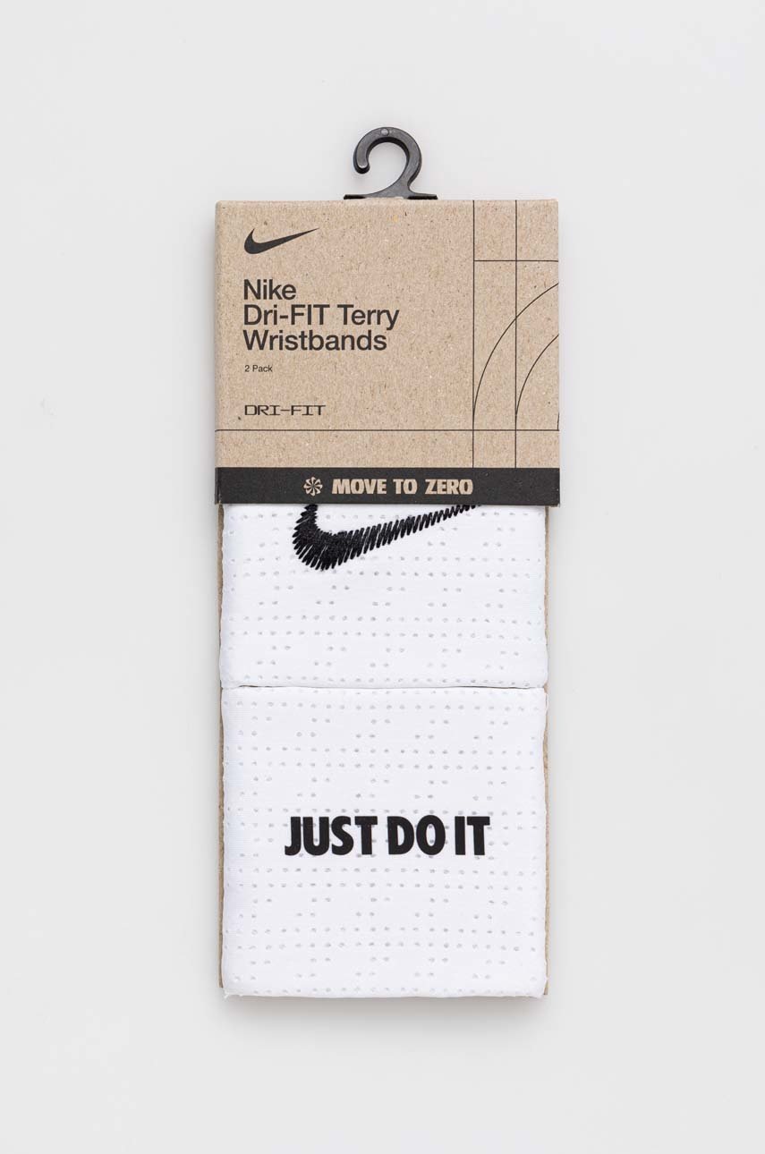 Βραχιολάκια Nike 2-pack χρώμα: άσπρο φωτογραφία