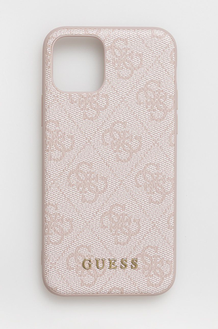 Puzdro na mobil Guess Iphone 11 Pro 5,8" ružová farba