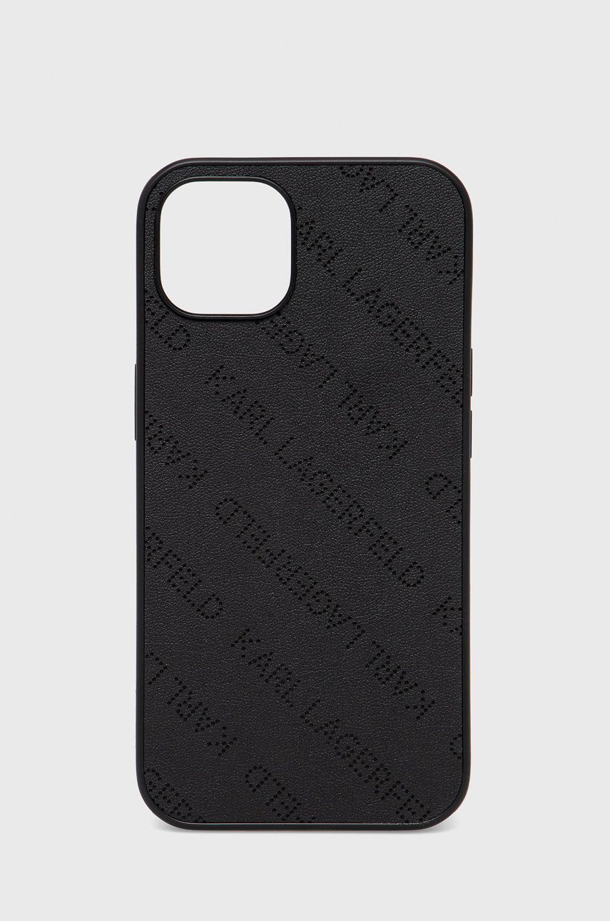 Obal na telefon Karl Lagerfeld Iphone 13 6,1′′ černá barva - černá -  Umělá hmota
