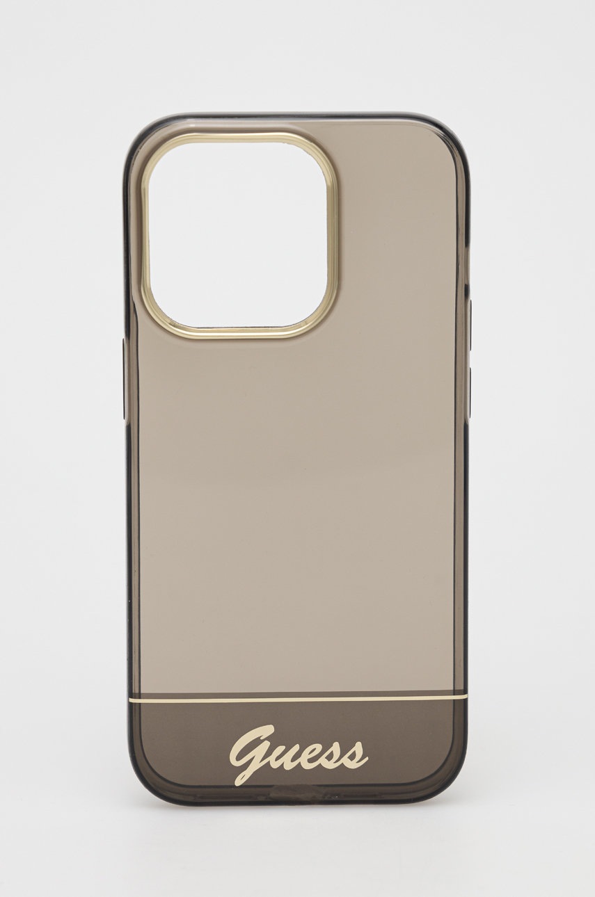 

Кейс за телефон Guess Iphone 14 Pro 6,1" в черно, Черен