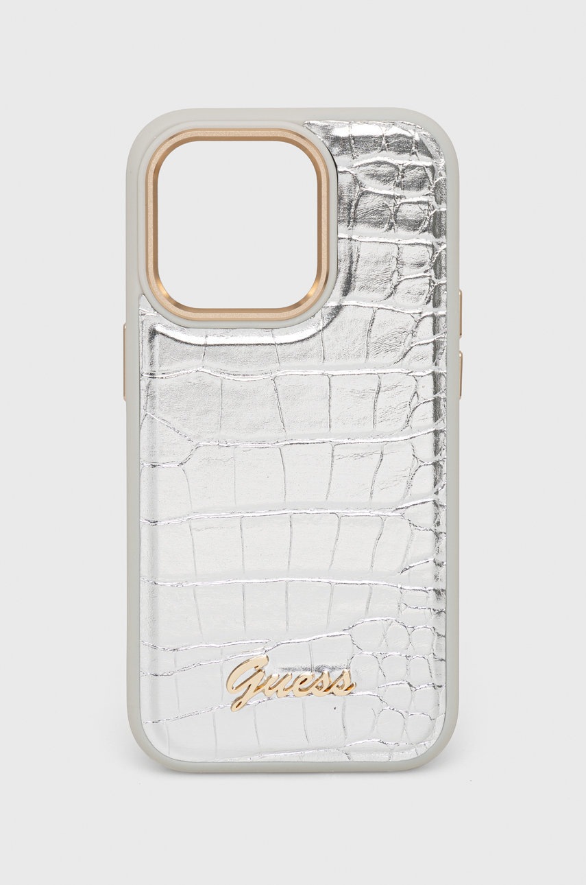 

Кейс за телефон Guess Iphone 14 Pro 6,1" в сребристо, Сребърен