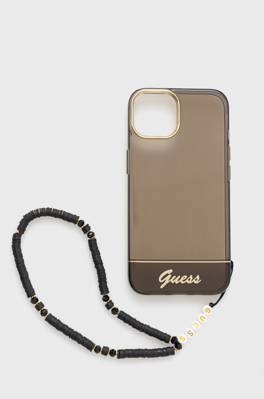 

Кейс за телефон Guess Iphone 14 6,1" в черно, Черен