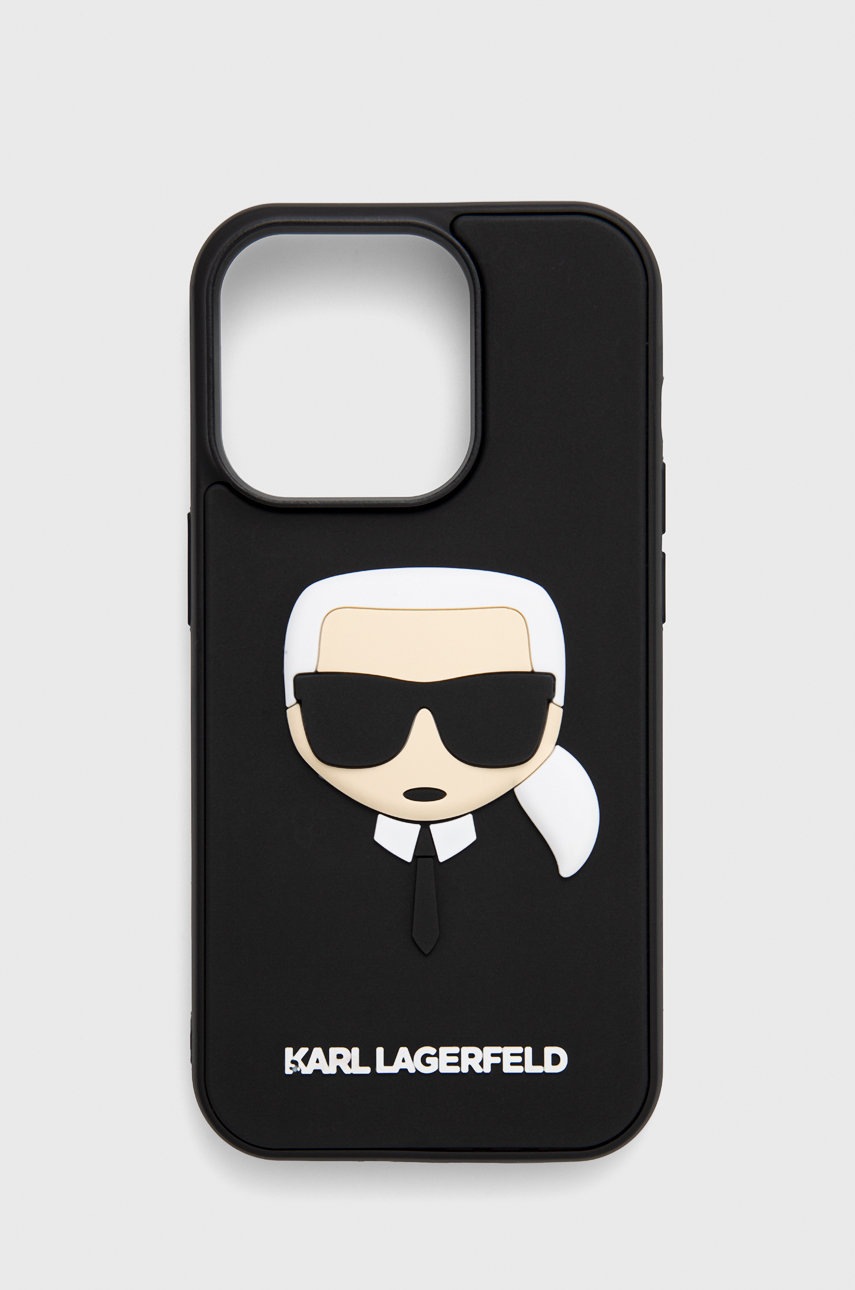 

Чехол на телефон Karl Lagerfeld Iphone 14 Pro 6,1" цвет чёрный