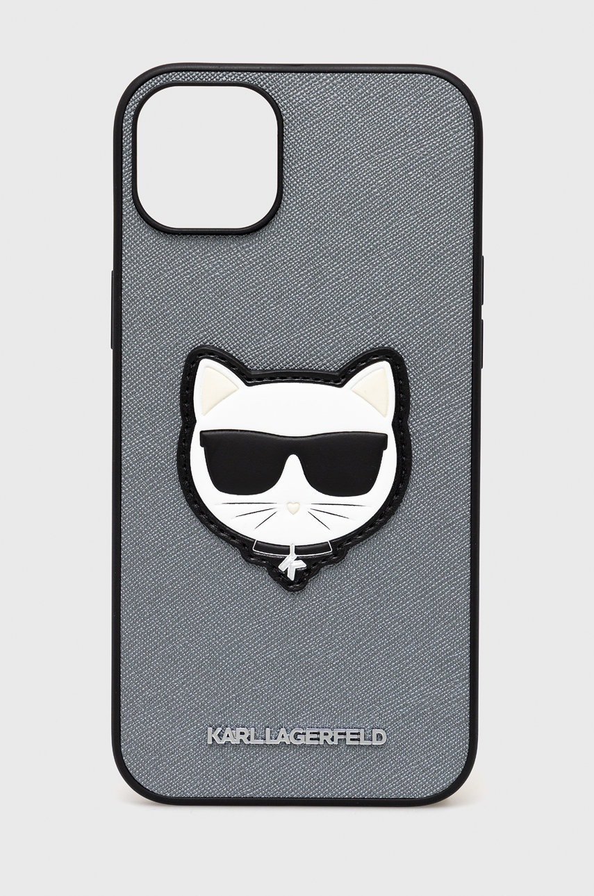 

Кейс за телефон Karl Lagerfeld Iphone 14 Plus 6,7" в сребристо, Сребърен