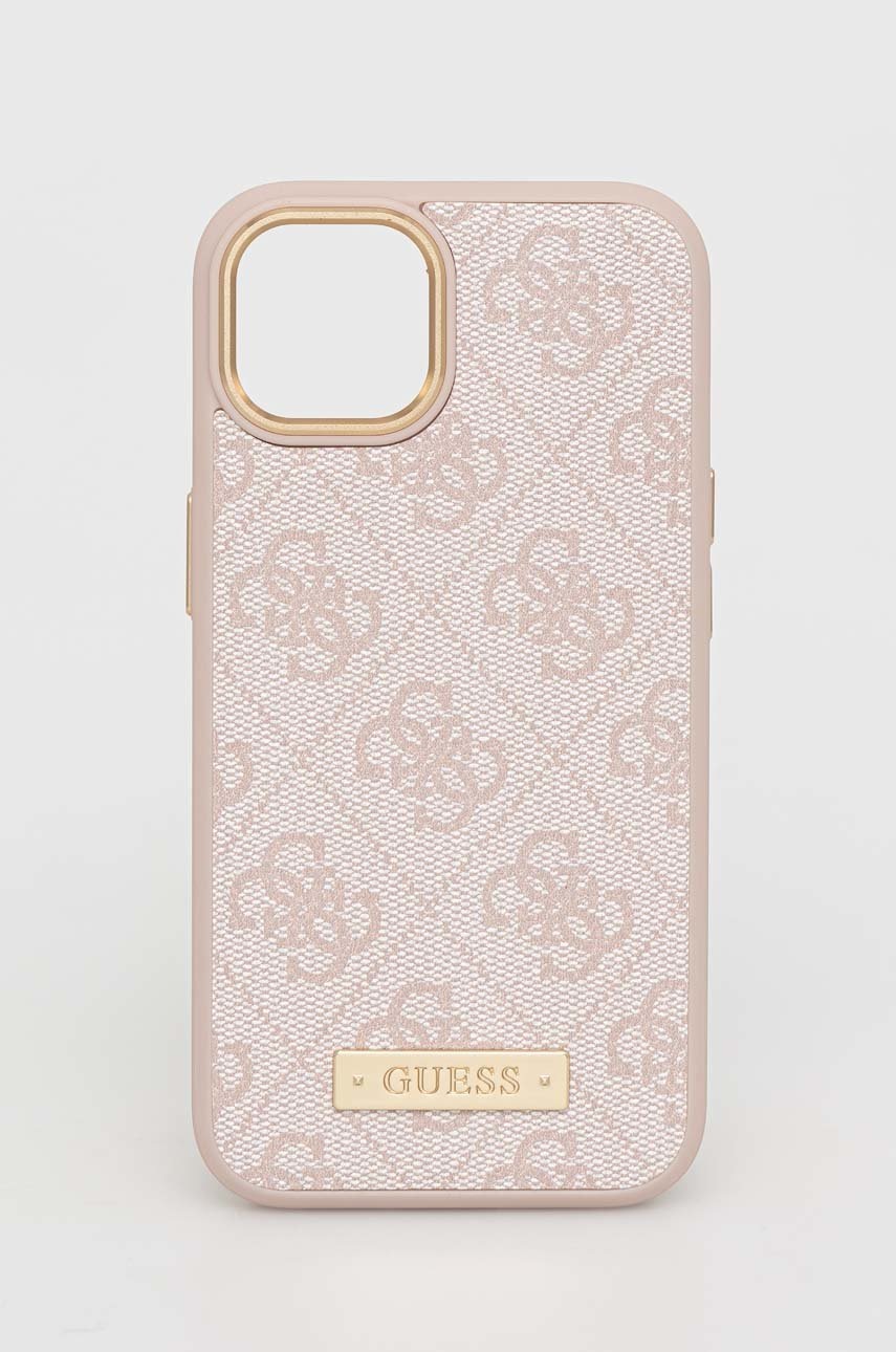 

Кейс за телефон Guess Iphone 13 6,1" в розово, Розов