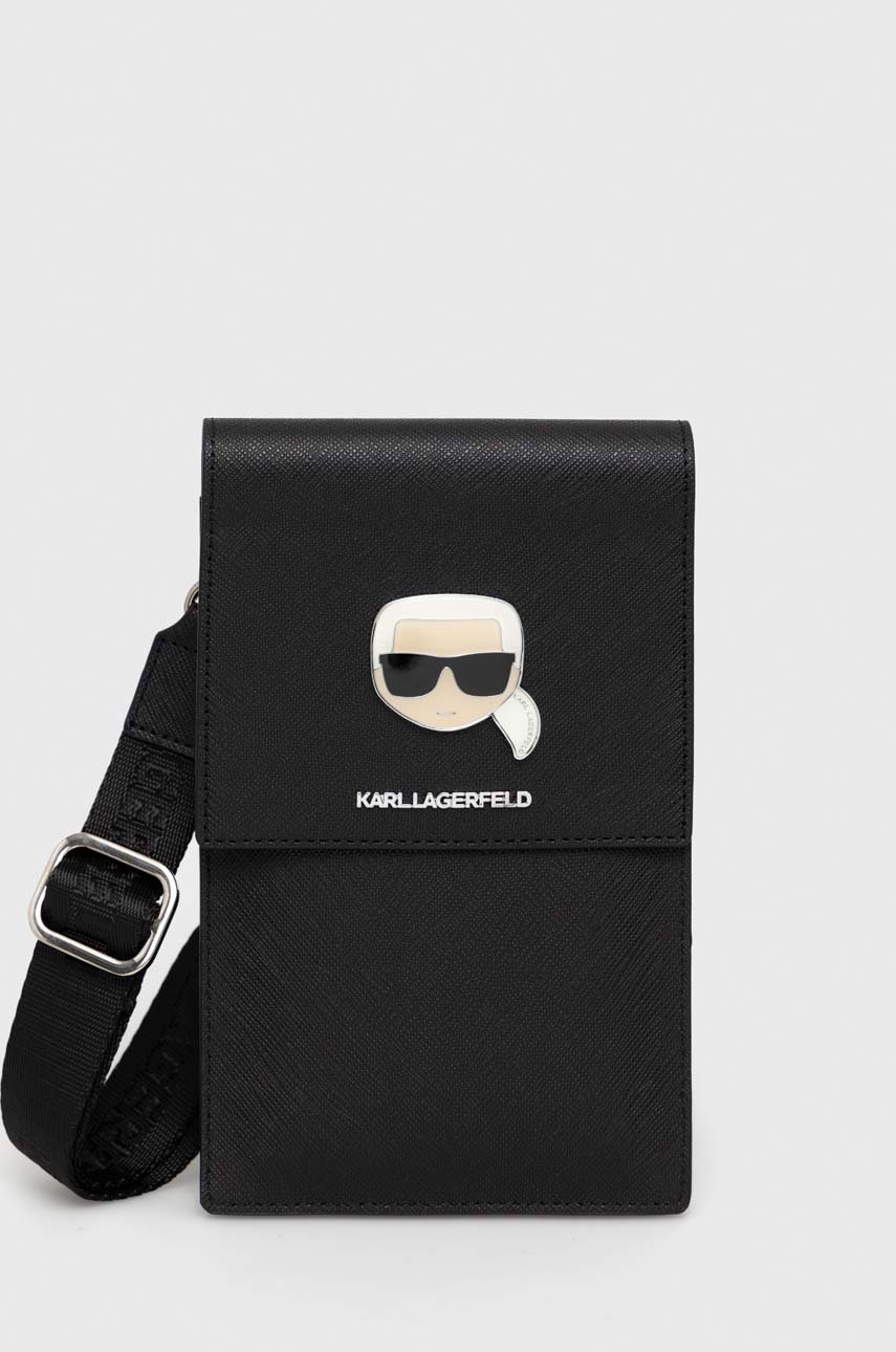 

Калъф за телефон Karl Lagerfeld в черно, Черен