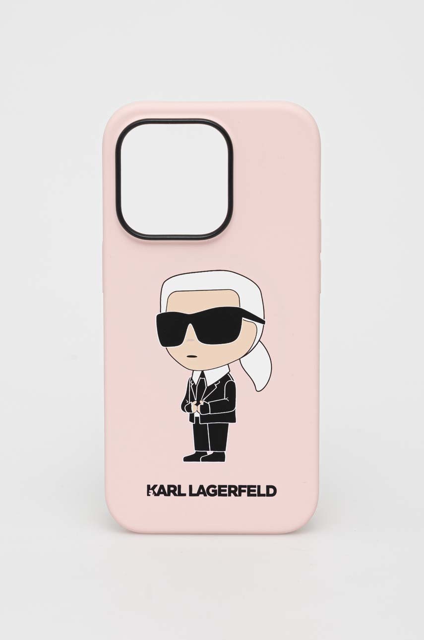 

Чохол на телефон Karl Lagerfeld iPhone 14 Pro 6,1" колір рожевий