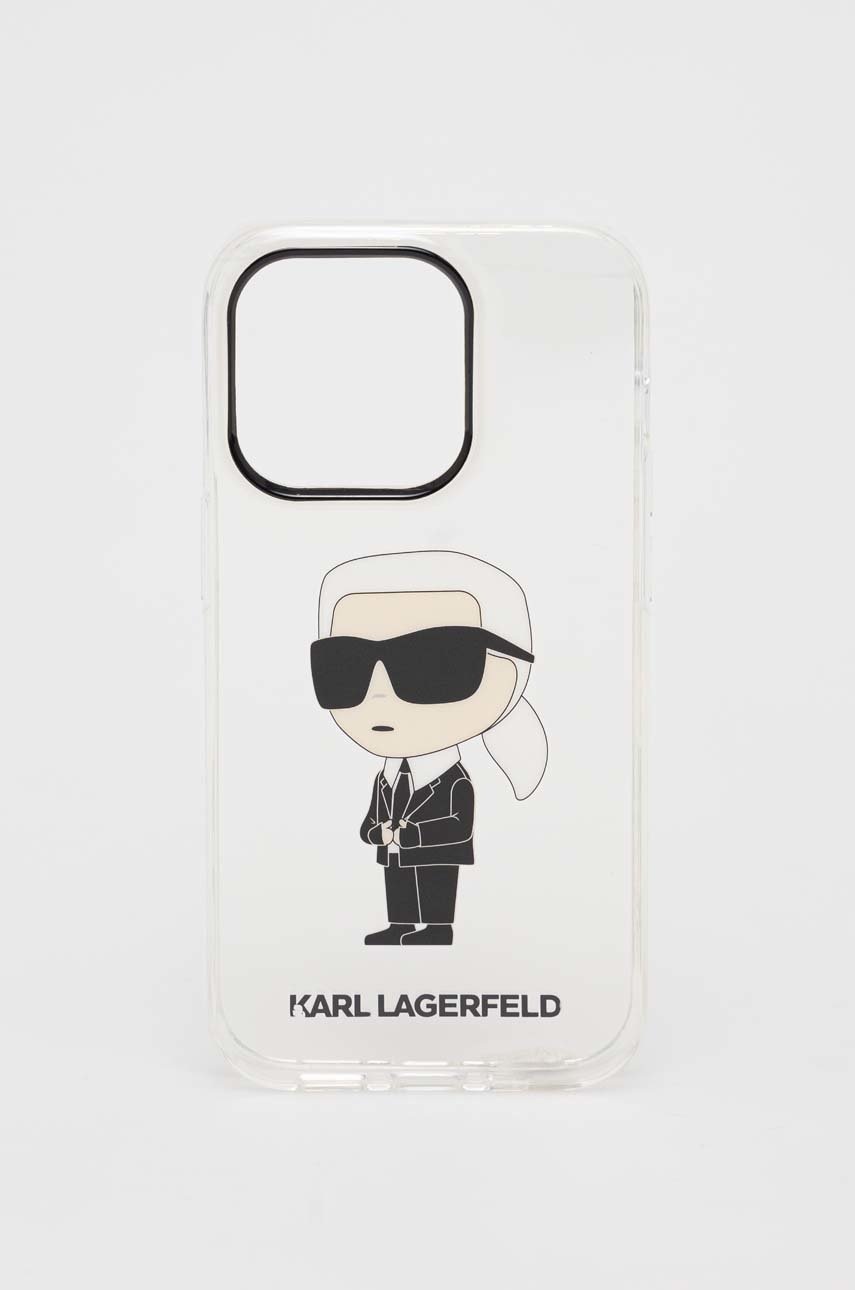

Кейс за телефон Karl Lagerfeld iPhone 14 Pro 6,1" в прозрачен цвят