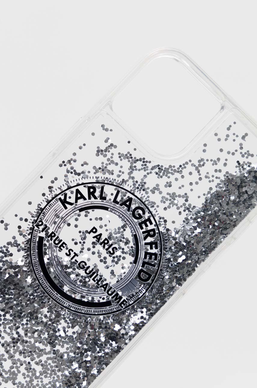 

Чехол на телефон Karl Lagerfeld iPhone 14 6,1" цвет серебрянный