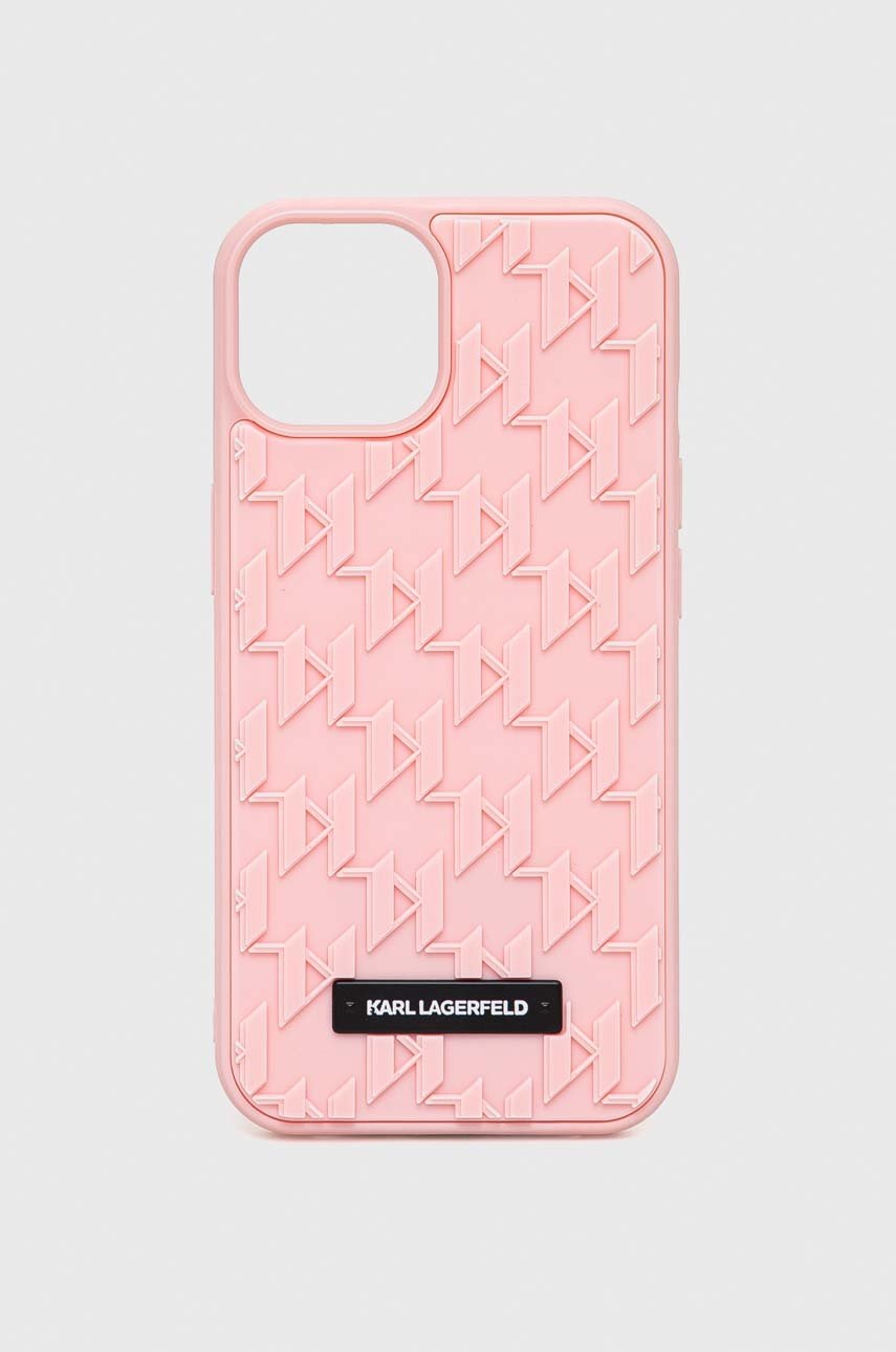 

Кейс за телефон Karl Lagerfeld iPhone 14 6,1" в розово, Розов
