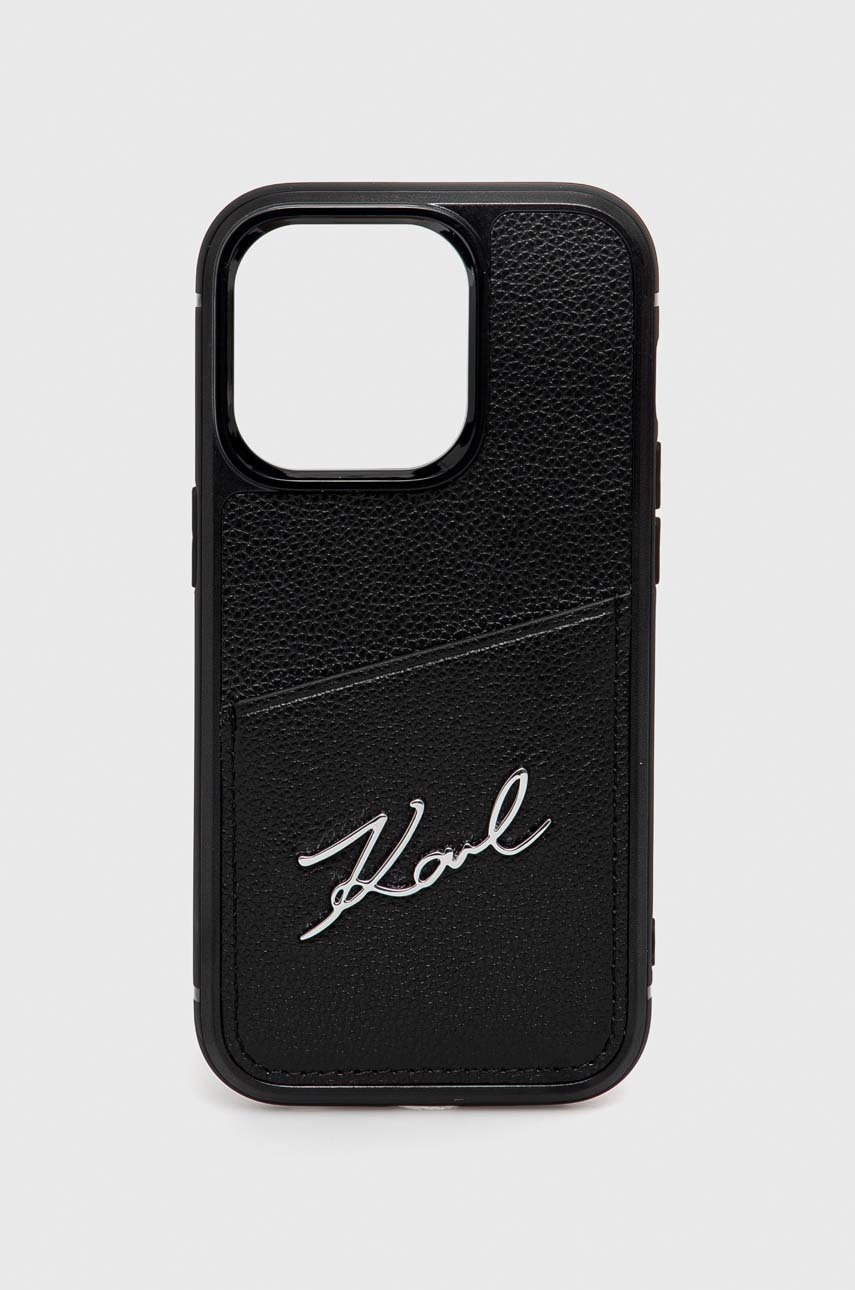 

Кейс за телефон Karl Lagerfeld iPhone 14 Pro 6,1" в черно, Черен