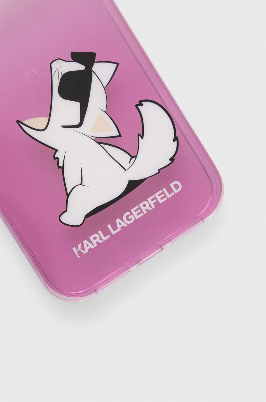 

Чохол на телефон Karl Lagerfeld iPhone 12/12 Pro 6,1" колір рожевий