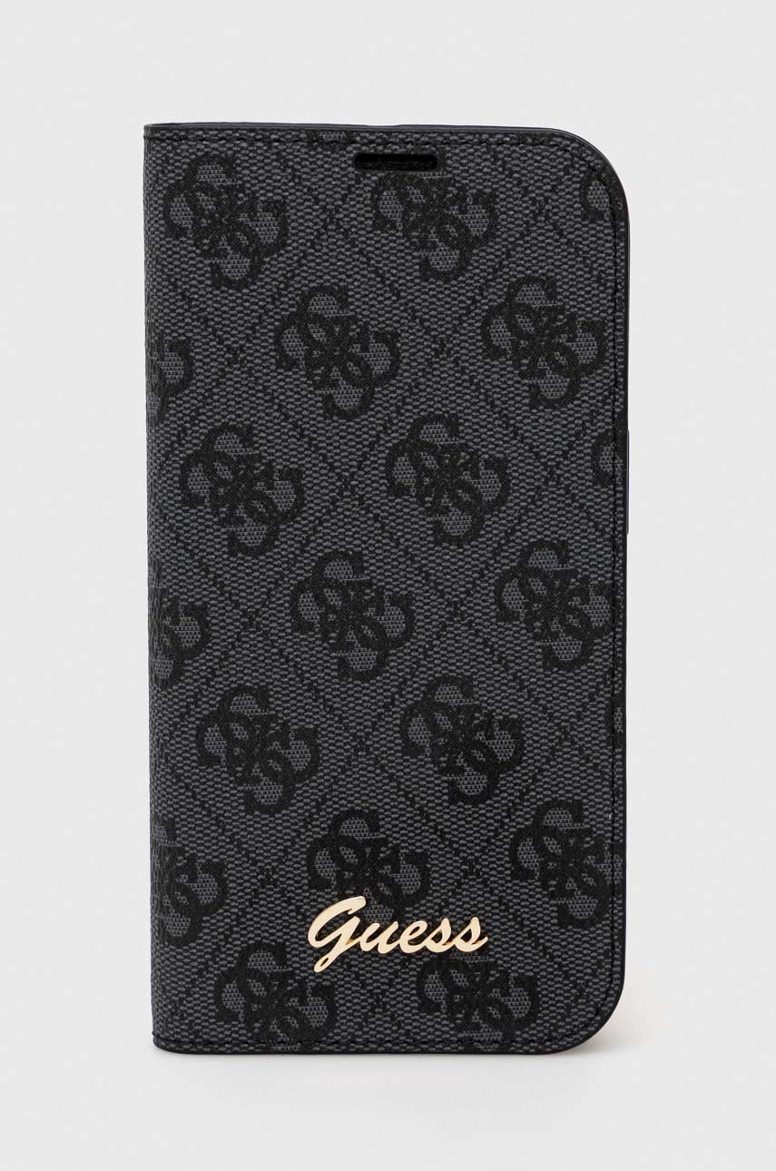 

Кейс за телефон Guess iPhone 14 Pro 6,1" в черно, Черен