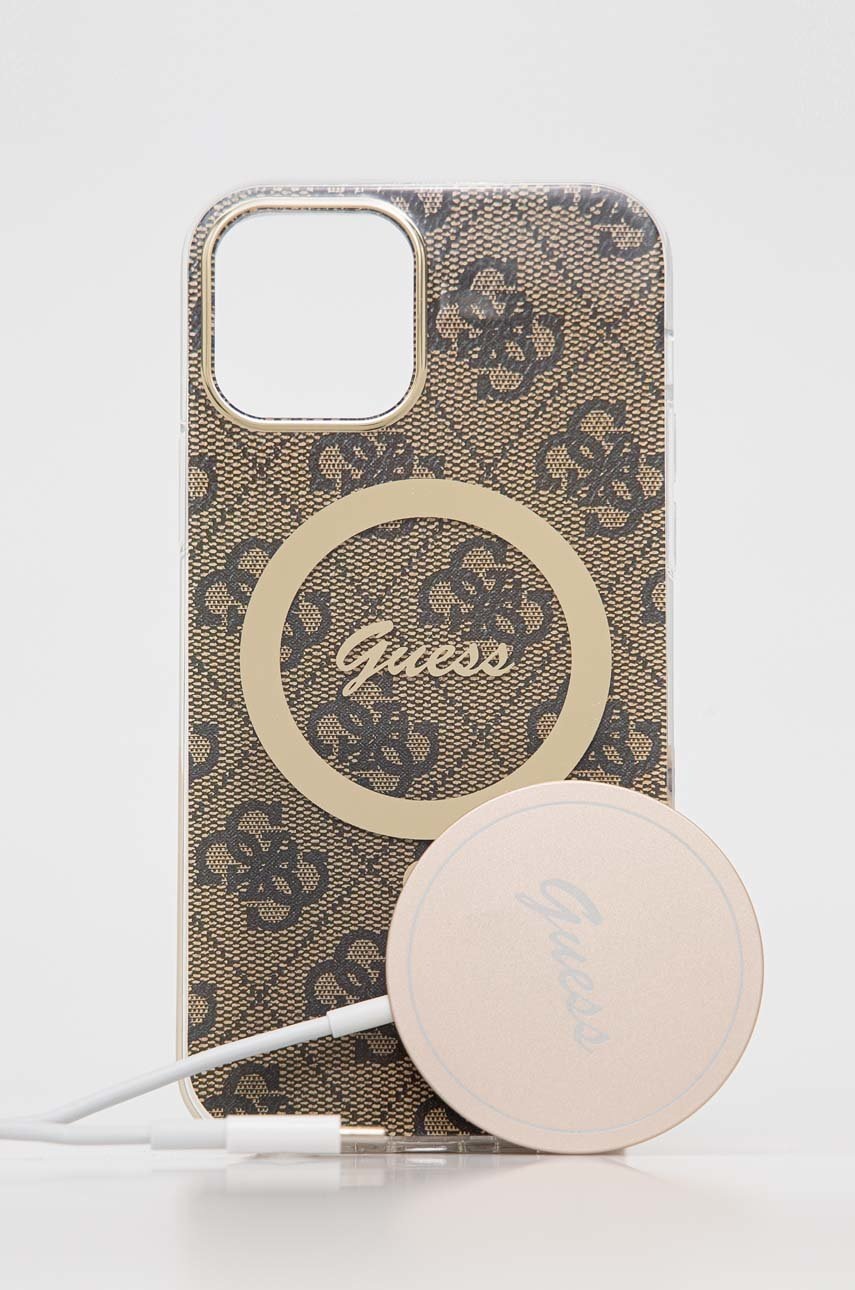 

Guess Чохол на телефон iPhone 12/12 Pro колір коричневий