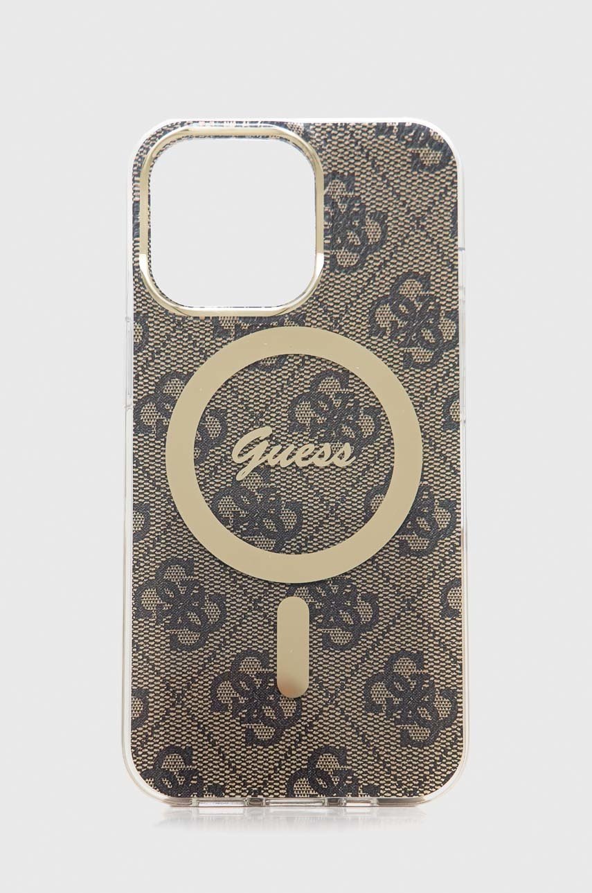 

Чехол для телефона и зарядное устройство Guess iPhone 13 Pro цвет коричневый