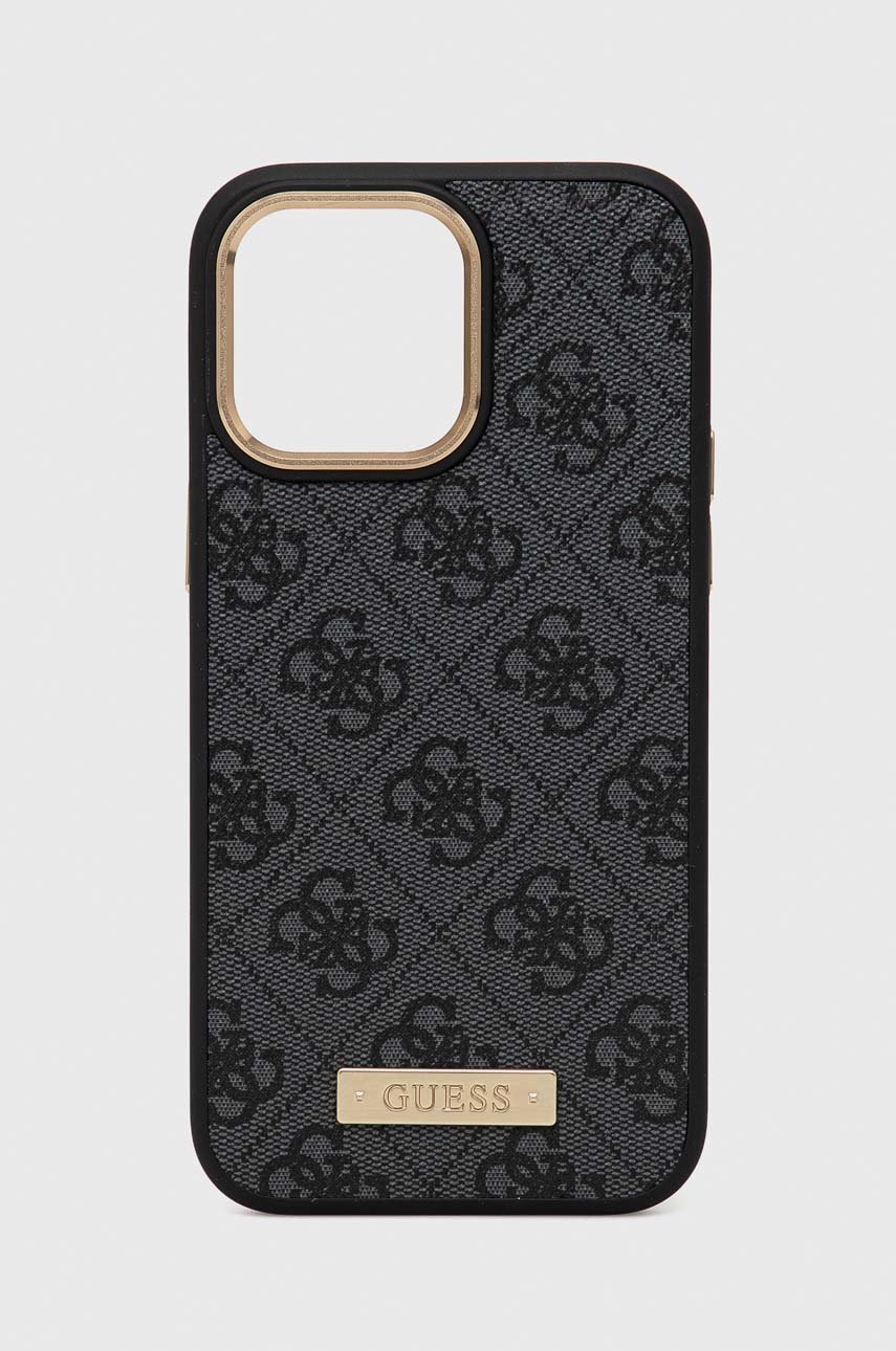 

Кейс за телефон Guess iPhone 14 Pro Max 6,7" в черно, Черен