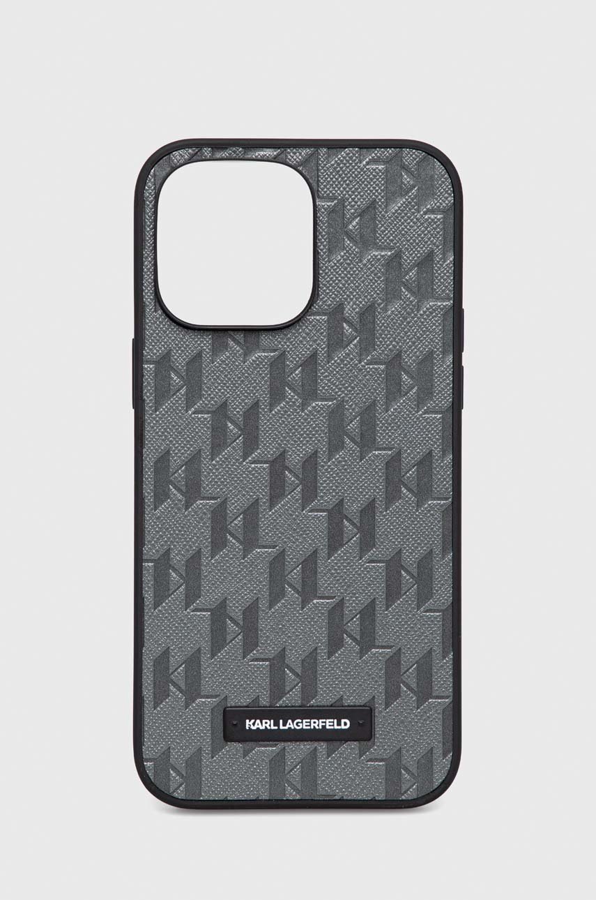 

Кейс за телефон Karl Lagerfeld iPhone 14 Pro Max 6,7" в сиво, Сив