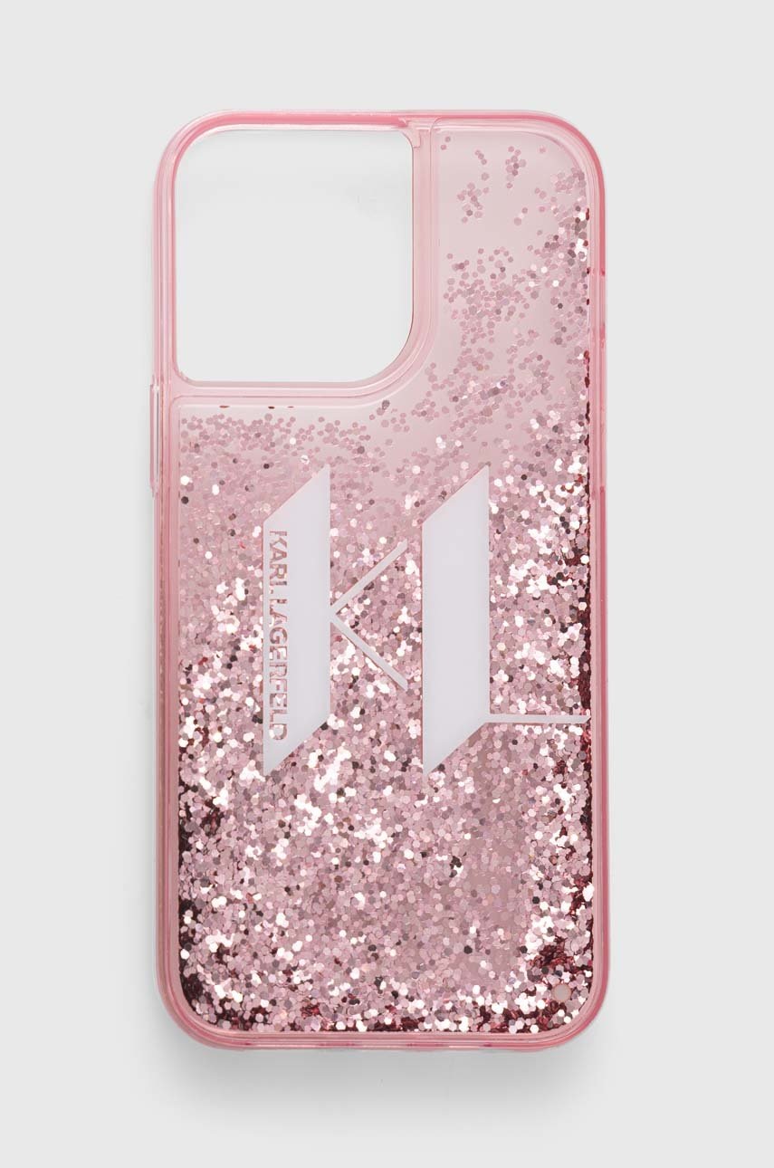 

Кейс за телефон Karl Lagerfeld iPhone 14 Pro Max 6,7" в розово, Розов