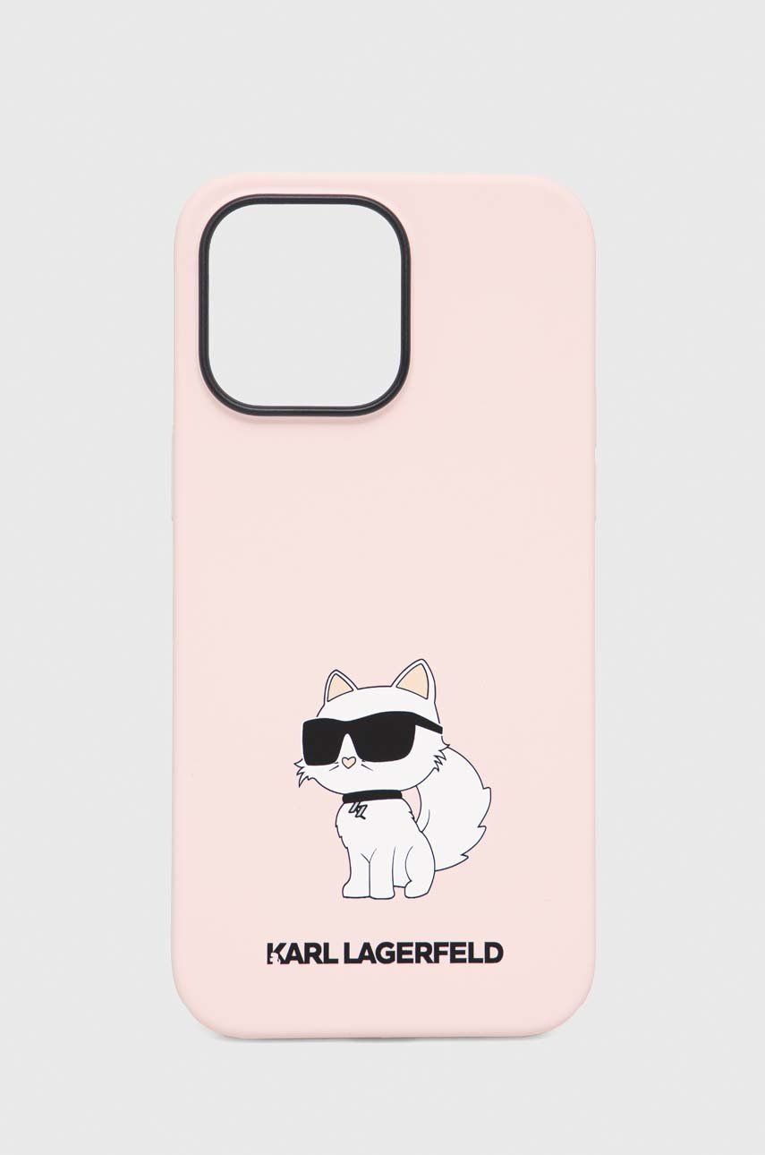 Karl Lagerfeld Husă Pentru Telefon IPhone 14 Pro Max 6,7'' Culoarea Roz