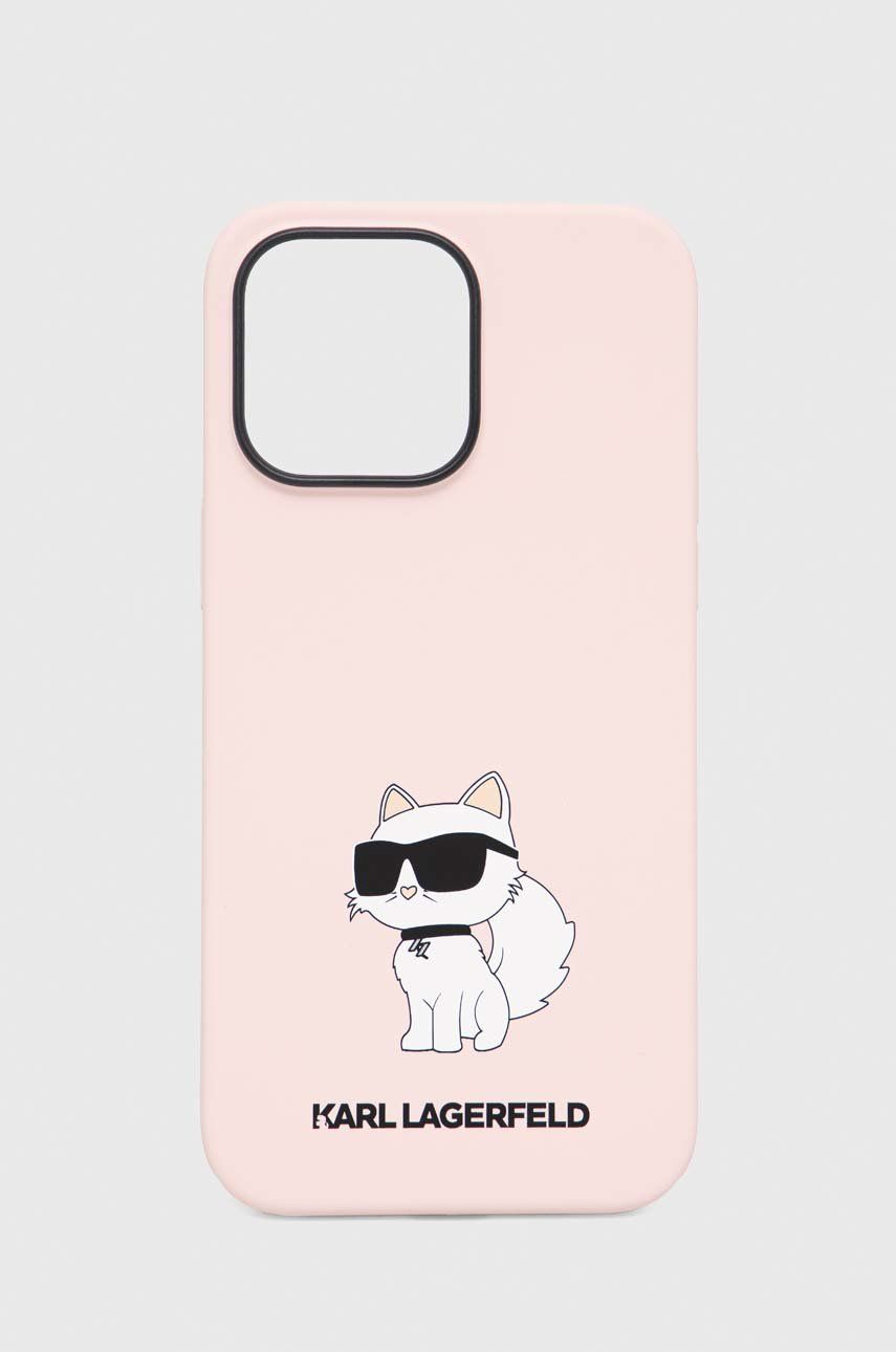 Karl Lagerfeld Husă pentru telefon iPhone 14 Pro Max 6,7'' culoarea roz