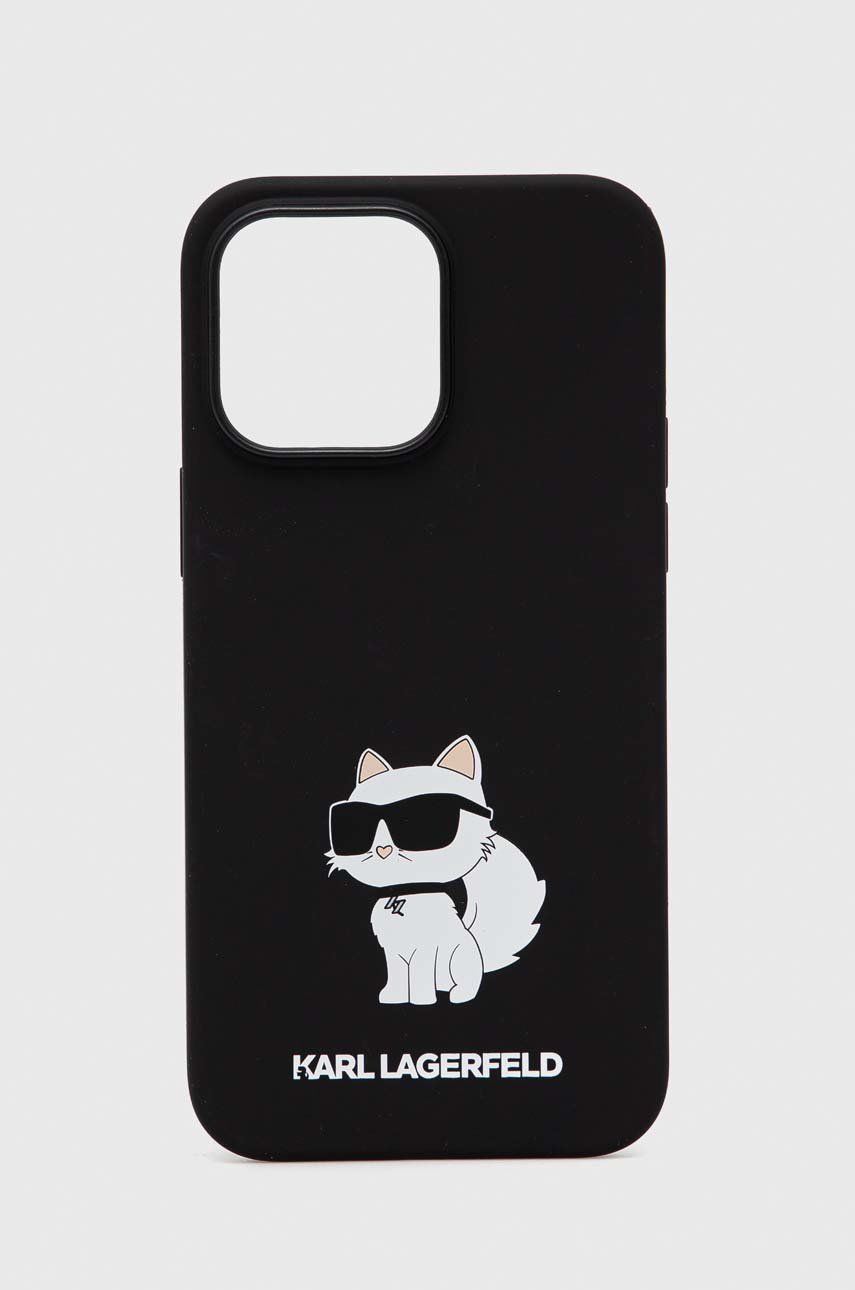 Levně Obal na telefon Karl Lagerfeld iPhone 14 Pro Max 6,7'' černá barva