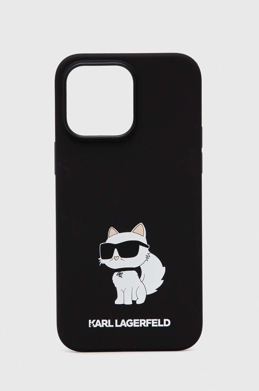 Karl Lagerfeld Husă pentru telefon iPhone 14 Pro Max 6,7'' culoarea negru