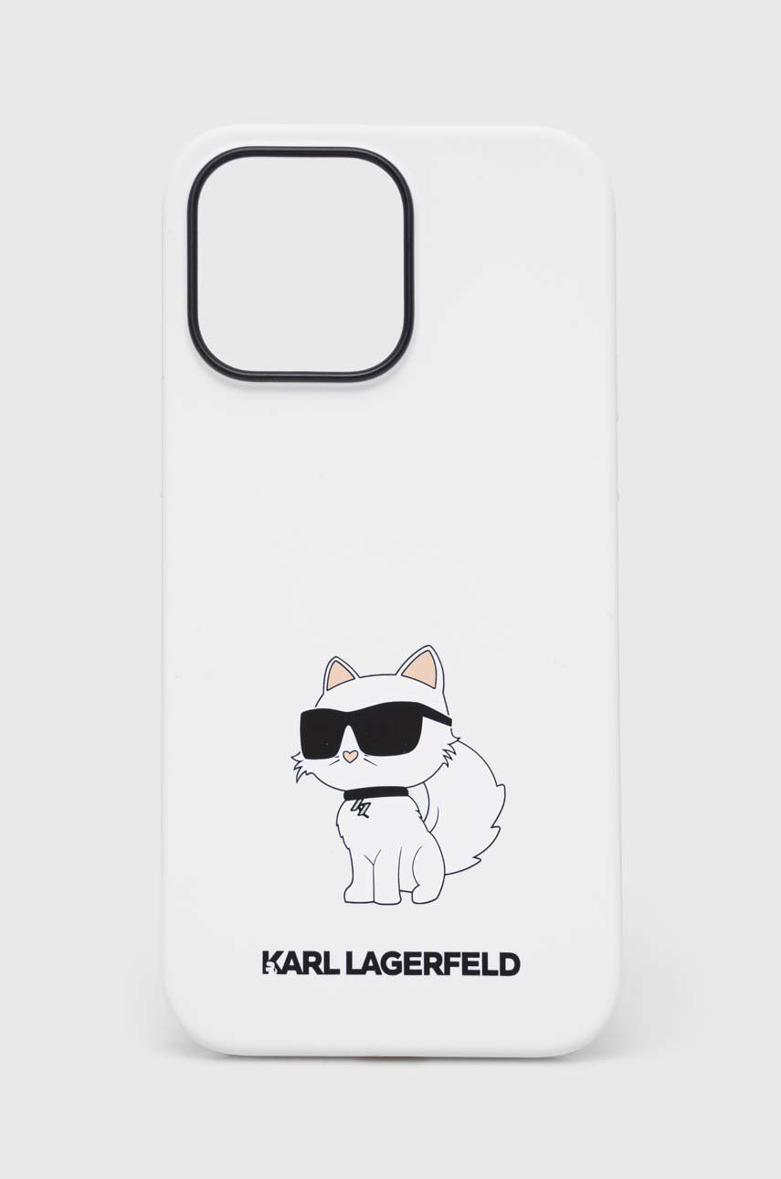 Levně Obal na telefon Karl Lagerfeld iPhone 14 Pro Max 6,7'' bílá barva