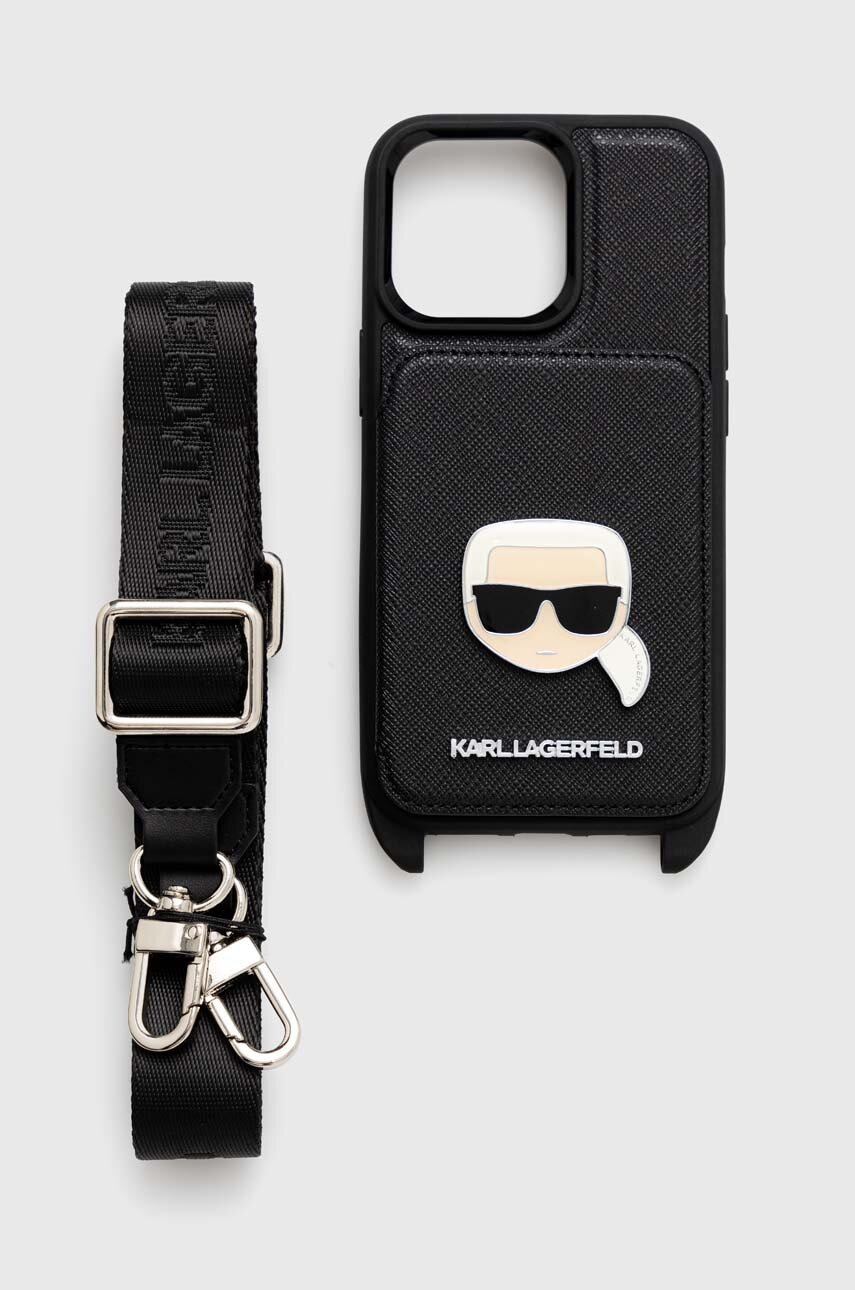 

Кейс за телефон Karl Lagerfeld iPhone 13 Pro / 13 6,1'' в черно, Черен