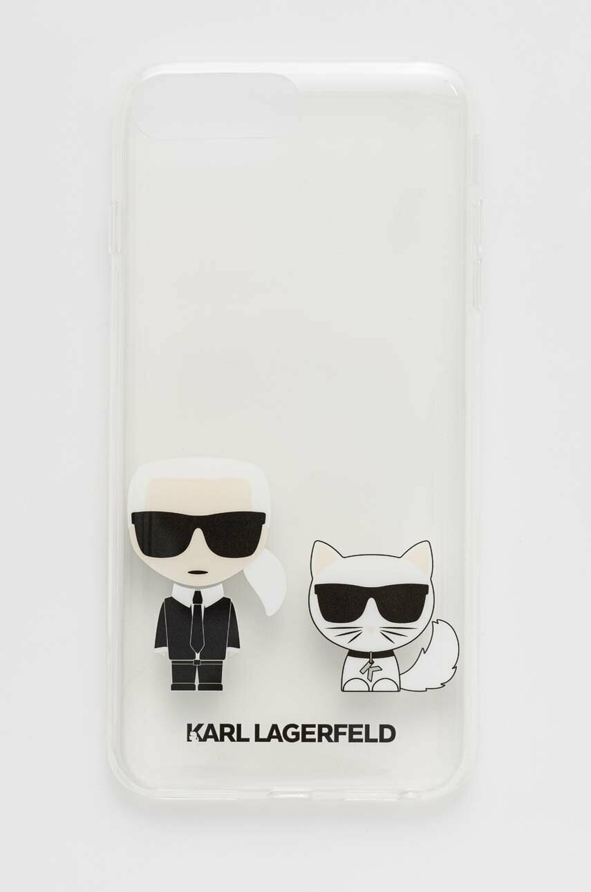 

Кейс за телефон Karl Lagerfeld iPhone 7 Plus/8 Plus в прозрачен цвят