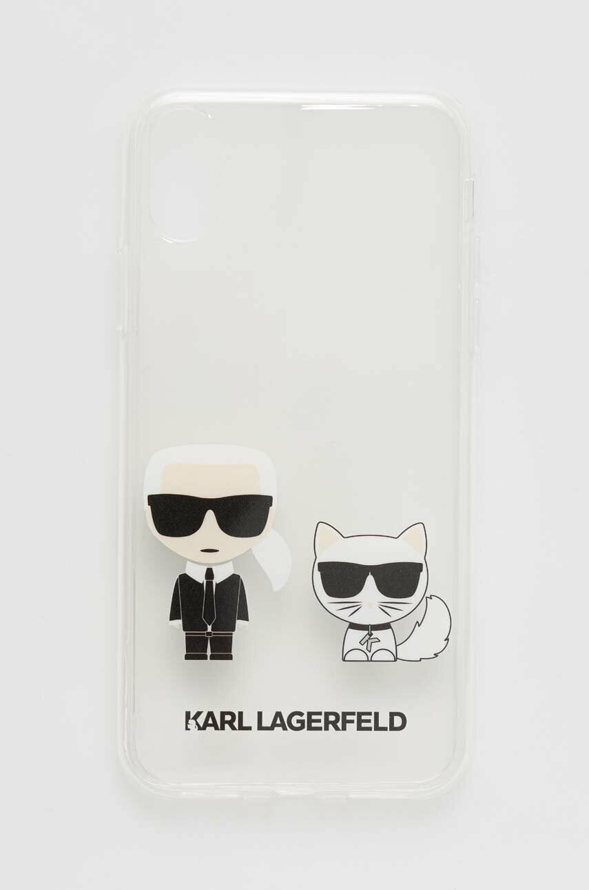 

Кейс за телефон Karl Lagerfeld iPhone X/Xs в прозрачен цвят
