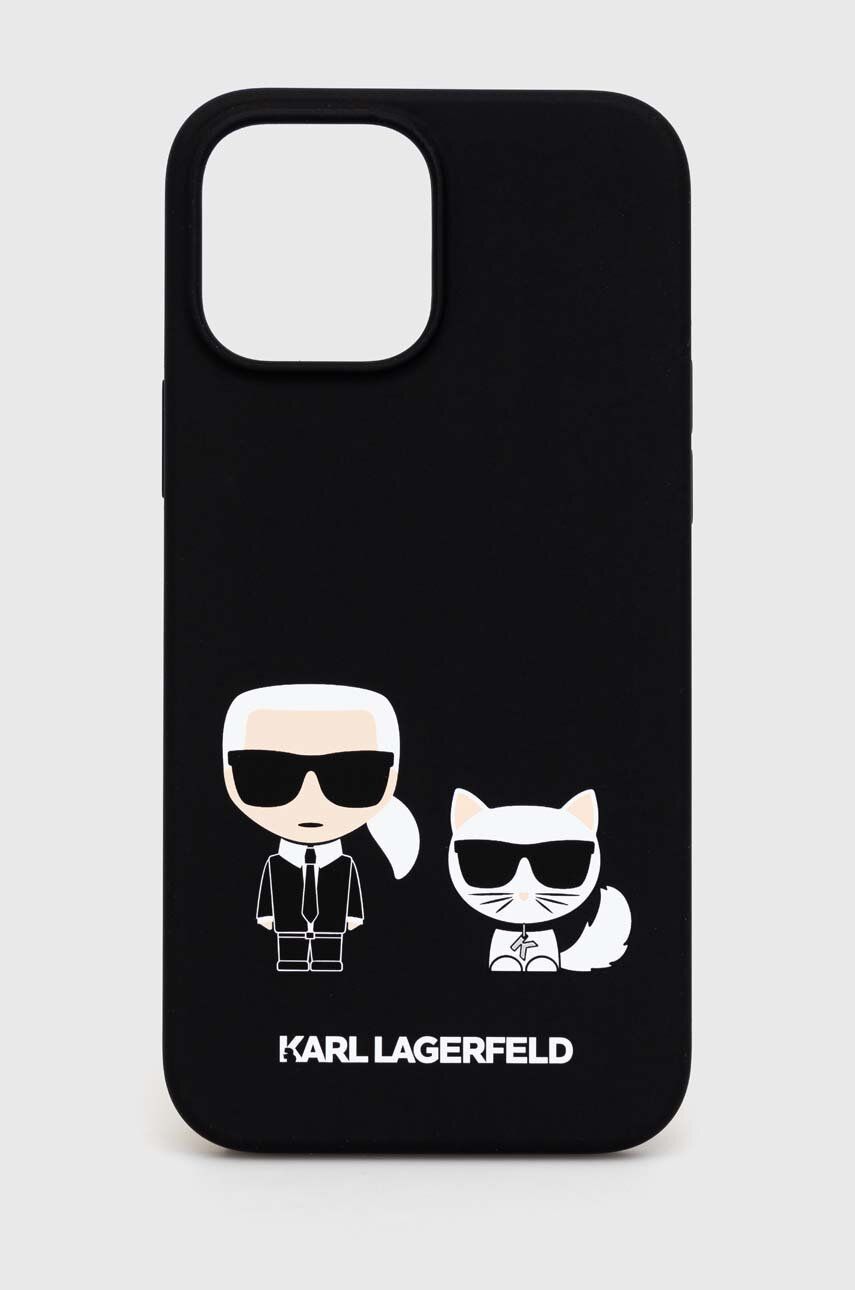 Levně Obal na telefon Karl Lagerfeld iPhone 13 Pro Max 6,7'' černá barva