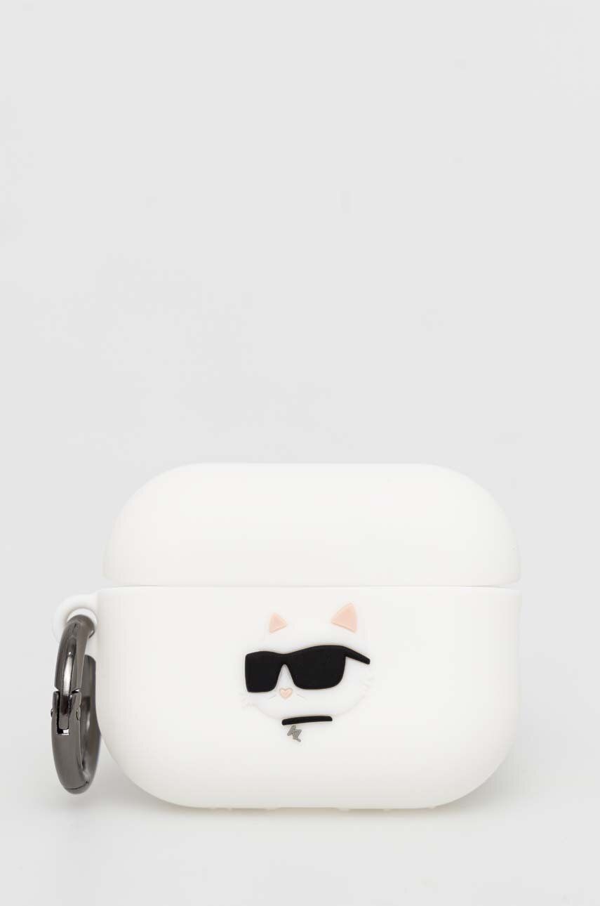 Levně Kryt pro airpods pro Karl Lagerfeld AirPods Pro 2 cover bílá barva