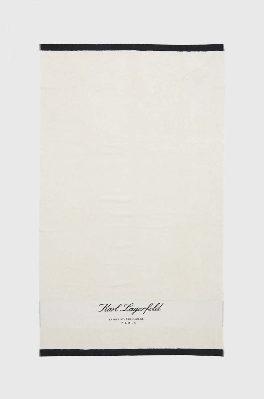 Karl Lagerfeld prosop de bumbac culoarea: bej