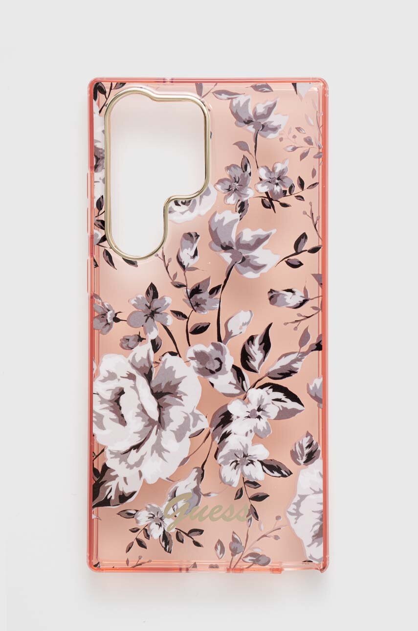 

Кейс за телефон Guess S23 Ultra S918 в розово, Розов