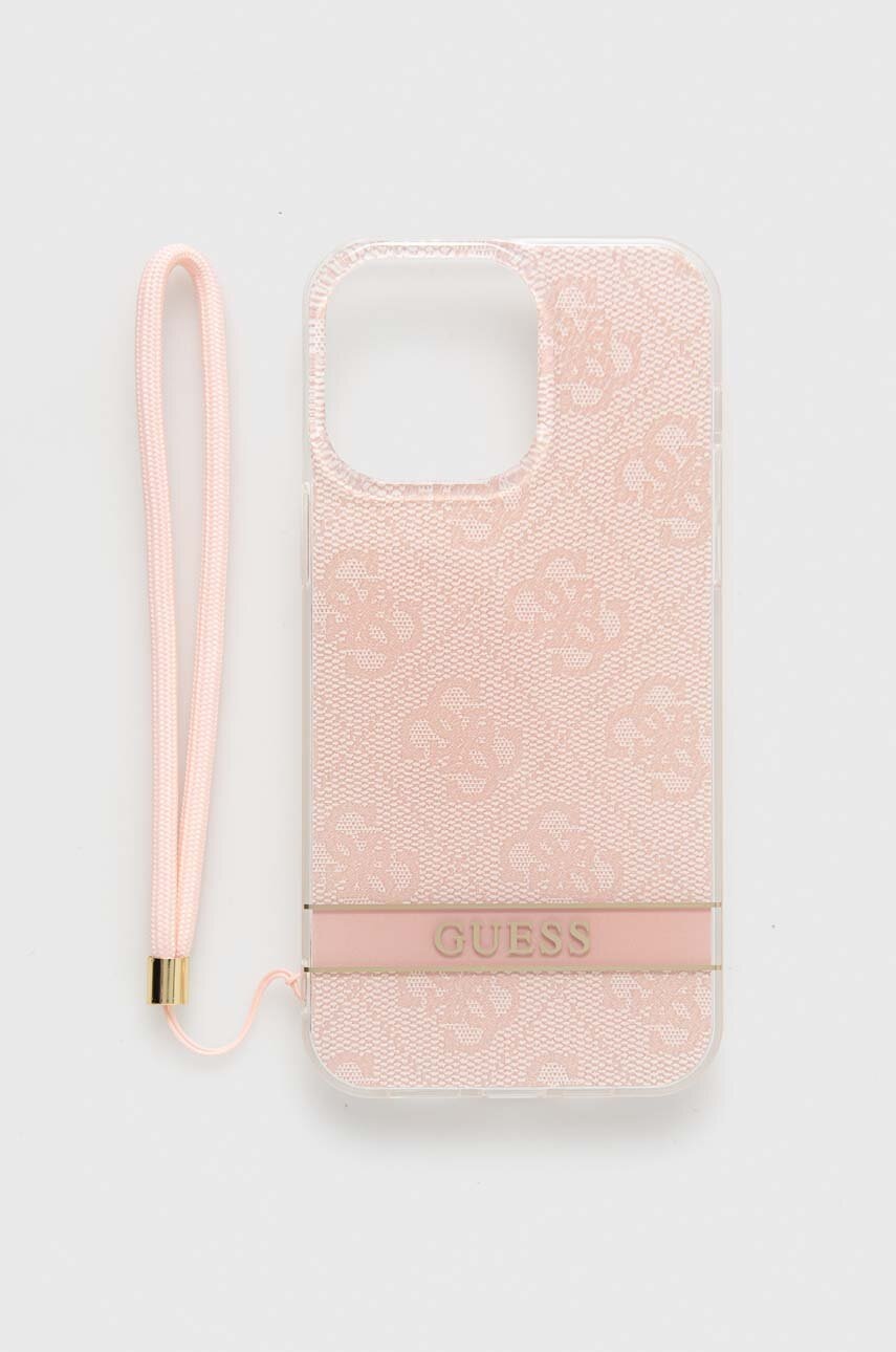 

Чехол на телефон Guess Iphone 14 Pro Max 6,7" цвет розовый
