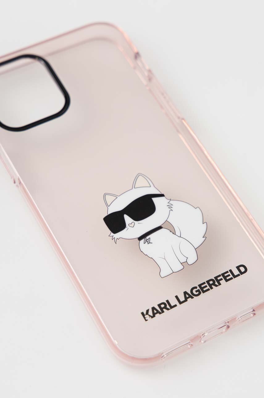

Чохол на телефон Karl Lagerfeld iPhone 12/12 Pro 6,1" колір рожевий
