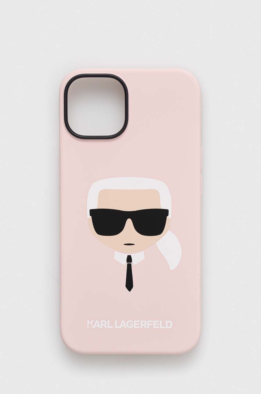 

Чохол на телефон Karl Lagerfeld iPhone 14 6,1" колір рожевий